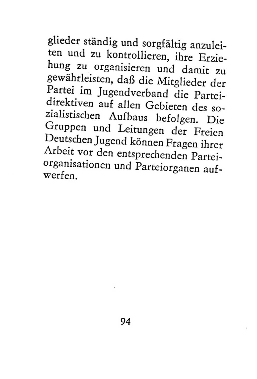 Statut der Sozialistischen Einheitspartei Deutschlands (SED) 1967, Seite 94 (St. SED DDR 1967, S. 94)