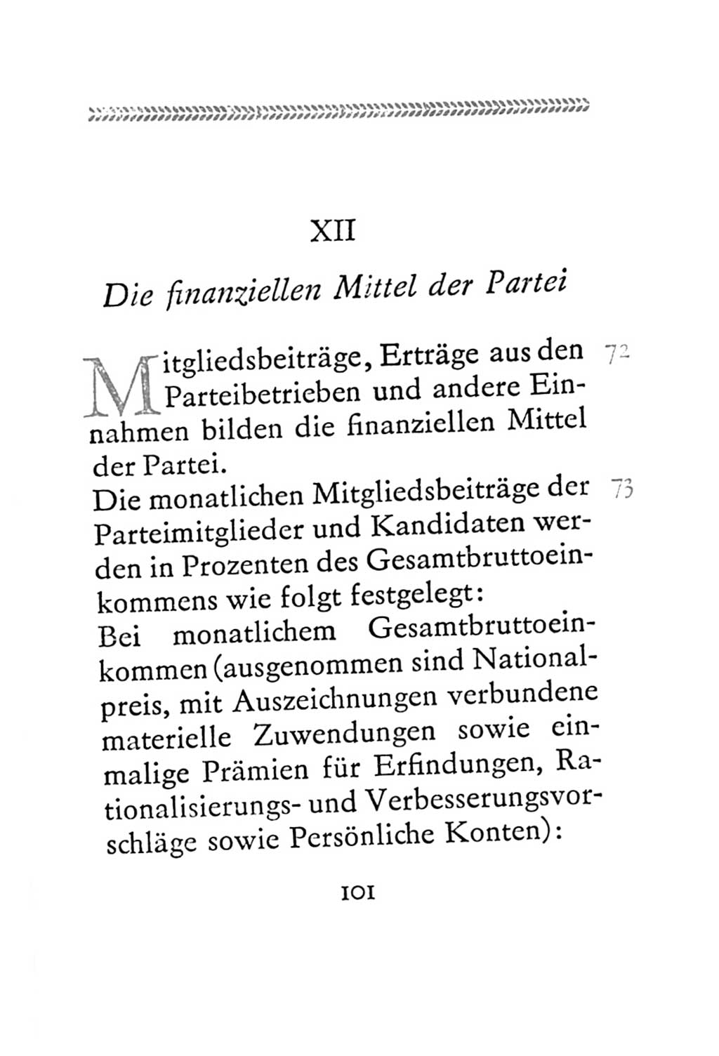 Statut der Sozialistischen Einheitspartei Deutschlands (SED) 1967, Seite 101 (St. SED DDR 1967, S. 101)