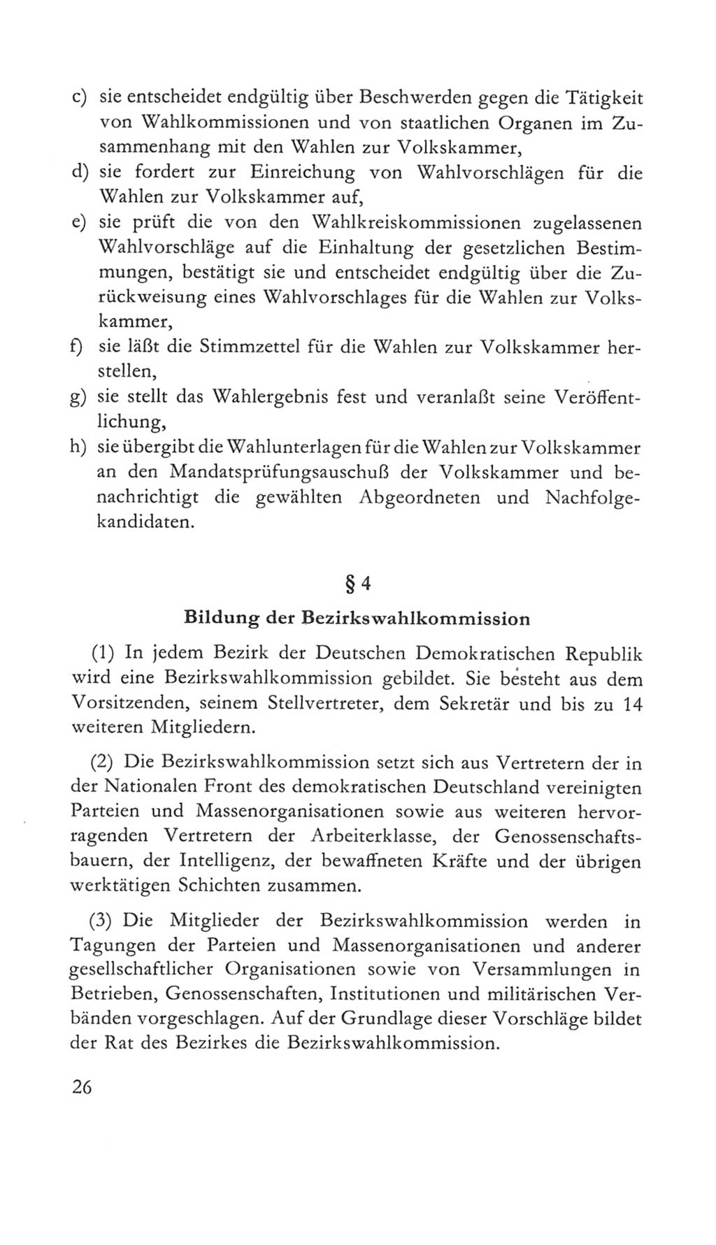 Volkskammer (VK) der Deutschen Demokratischen Republik (DDR) 5. Wahlperiode 1967-1971, Seite 26 (VK. DDR 5. WP. 1967-1971, S. 26)