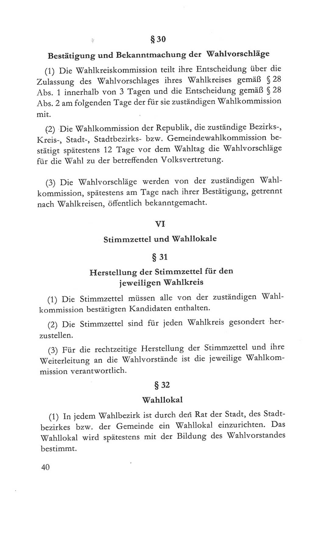 Volkskammer (VK) der Deutschen Demokratischen Republik (DDR) 5. Wahlperiode 1967-1971, Seite 40 (VK. DDR 5. WP. 1967-1971, S. 40)