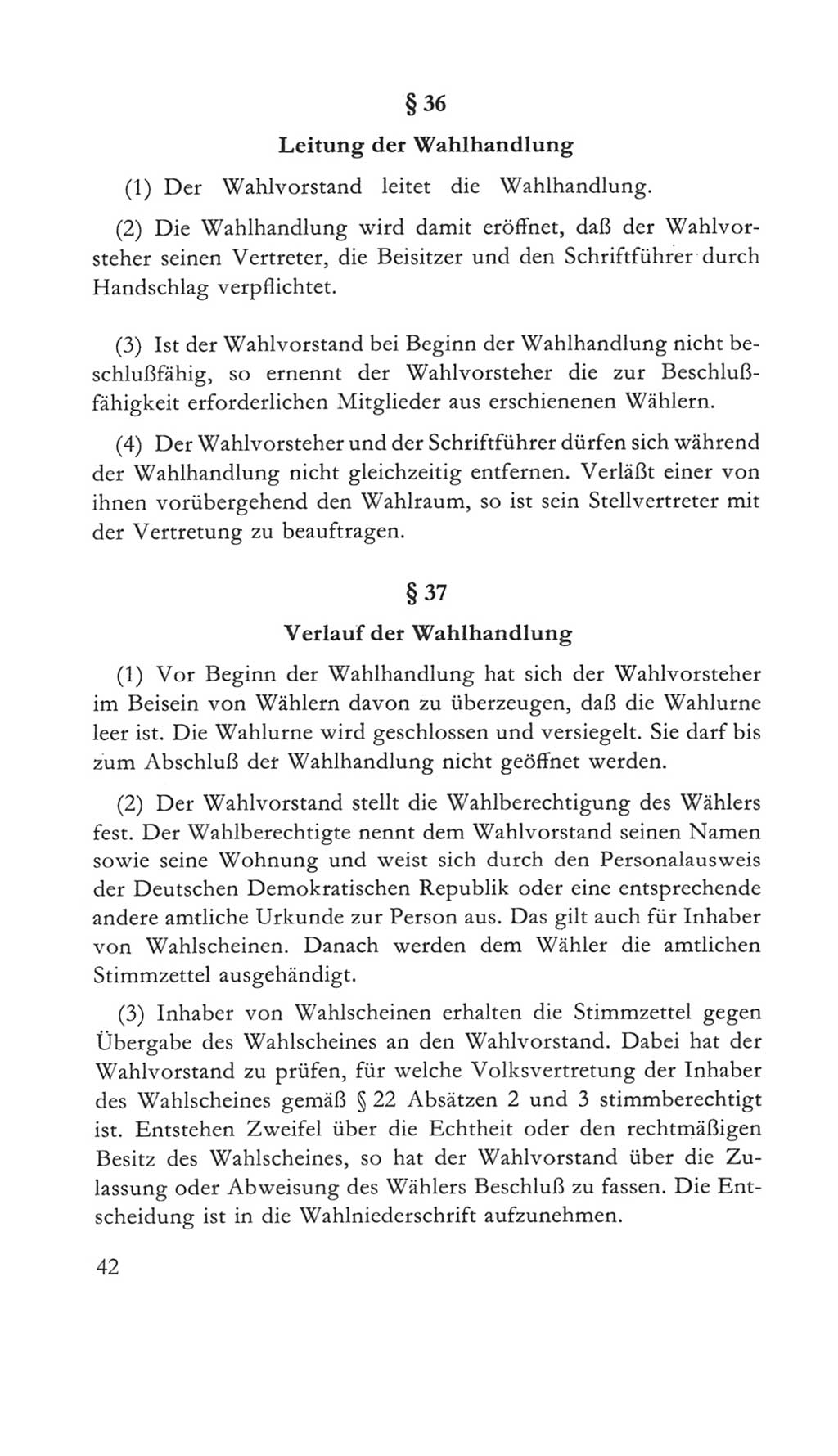 Volkskammer (VK) der Deutschen Demokratischen Republik (DDR) 5. Wahlperiode 1967-1971, Seite 42 (VK. DDR 5. WP. 1967-1971, S. 42)