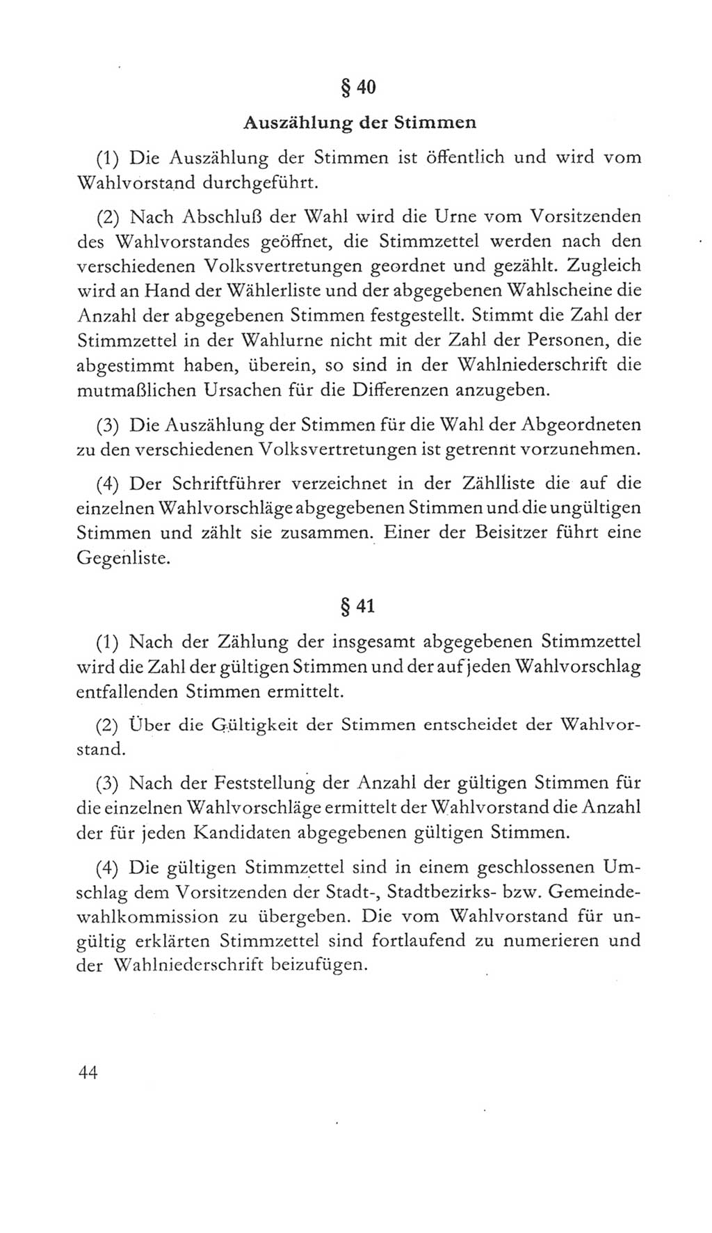 Volkskammer (VK) der Deutschen Demokratischen Republik (DDR) 5. Wahlperiode 1967-1971, Seite 44 (VK. DDR 5. WP. 1967-1971, S. 44)