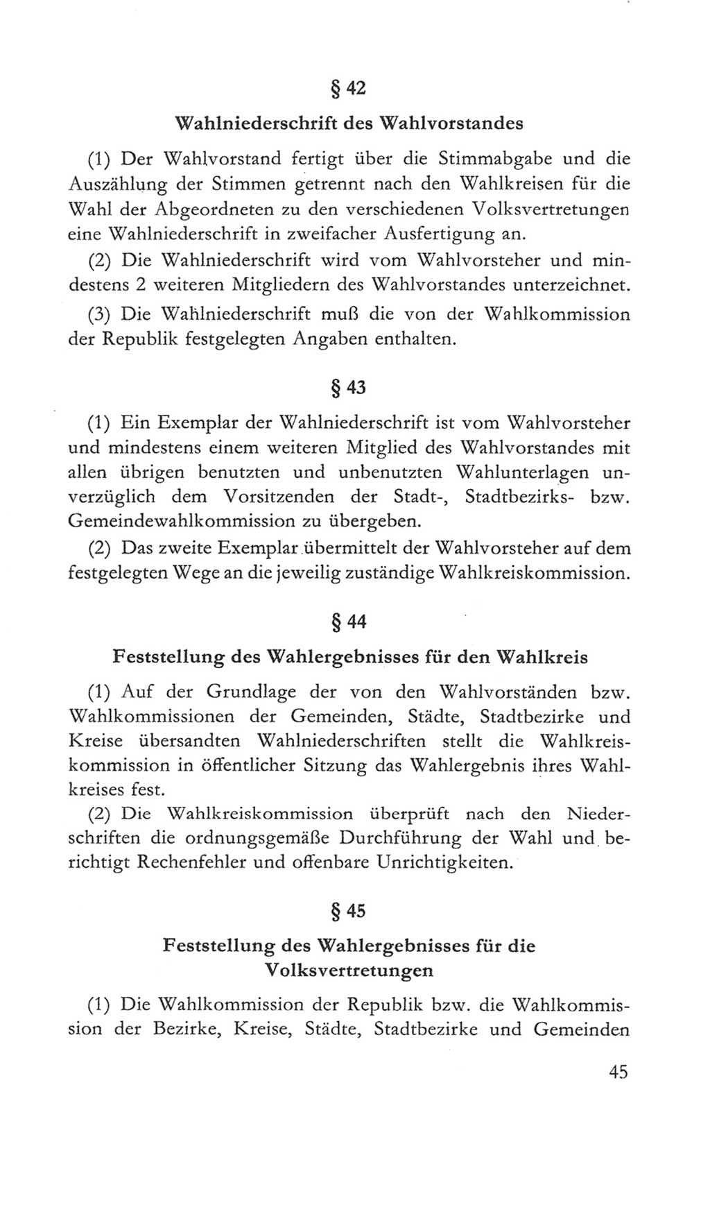 Volkskammer (VK) der Deutschen Demokratischen Republik (DDR) 5. Wahlperiode 1967-1971, Seite 45 (VK. DDR 5. WP. 1967-1971, S. 45)