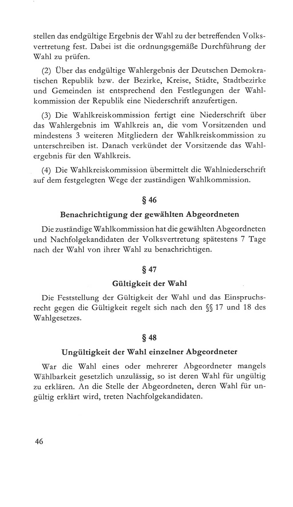 Volkskammer (VK) der Deutschen Demokratischen Republik (DDR) 5. Wahlperiode 1967-1971, Seite 46 (VK. DDR 5. WP. 1967-1971, S. 46)