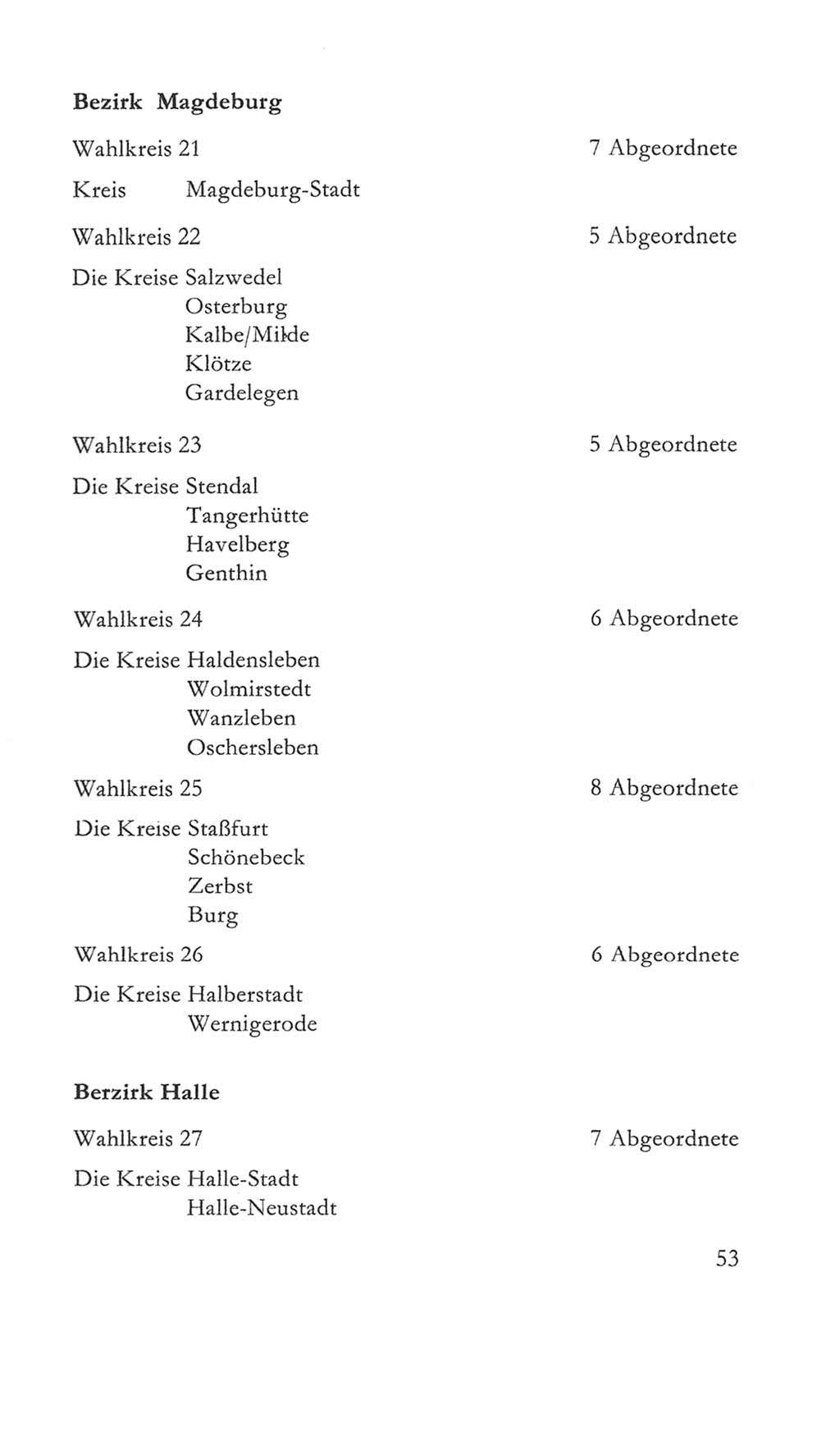 Volkskammer (VK) der Deutschen Demokratischen Republik (DDR) 5. Wahlperiode 1967-1971, Seite 53 (VK. DDR 5. WP. 1967-1971, S. 53)