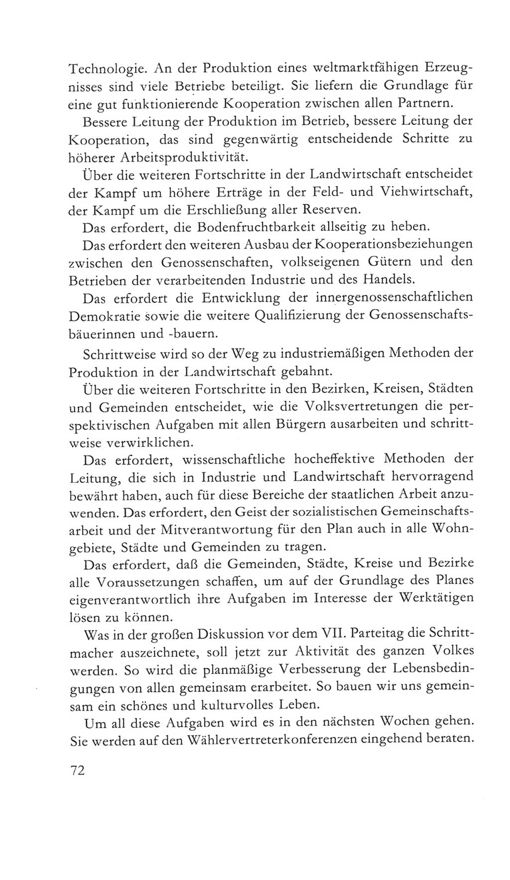 Volkskammer (VK) der Deutschen Demokratischen Republik (DDR) 5. Wahlperiode 1967-1971, Seite 72 (VK. DDR 5. WP. 1967-1971, S. 72)