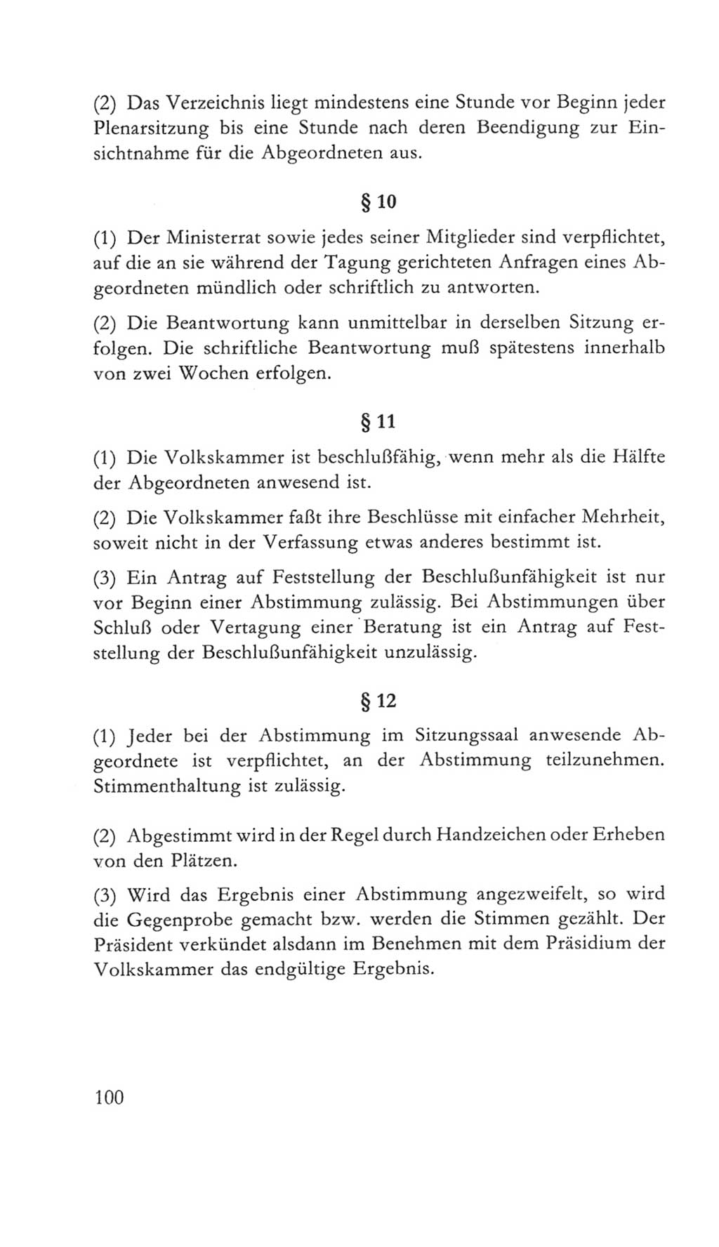 Volkskammer (VK) der Deutschen Demokratischen Republik (DDR) 5. Wahlperiode 1967-1971, Seite 100 (VK. DDR 5. WP. 1967-1971, S. 100)