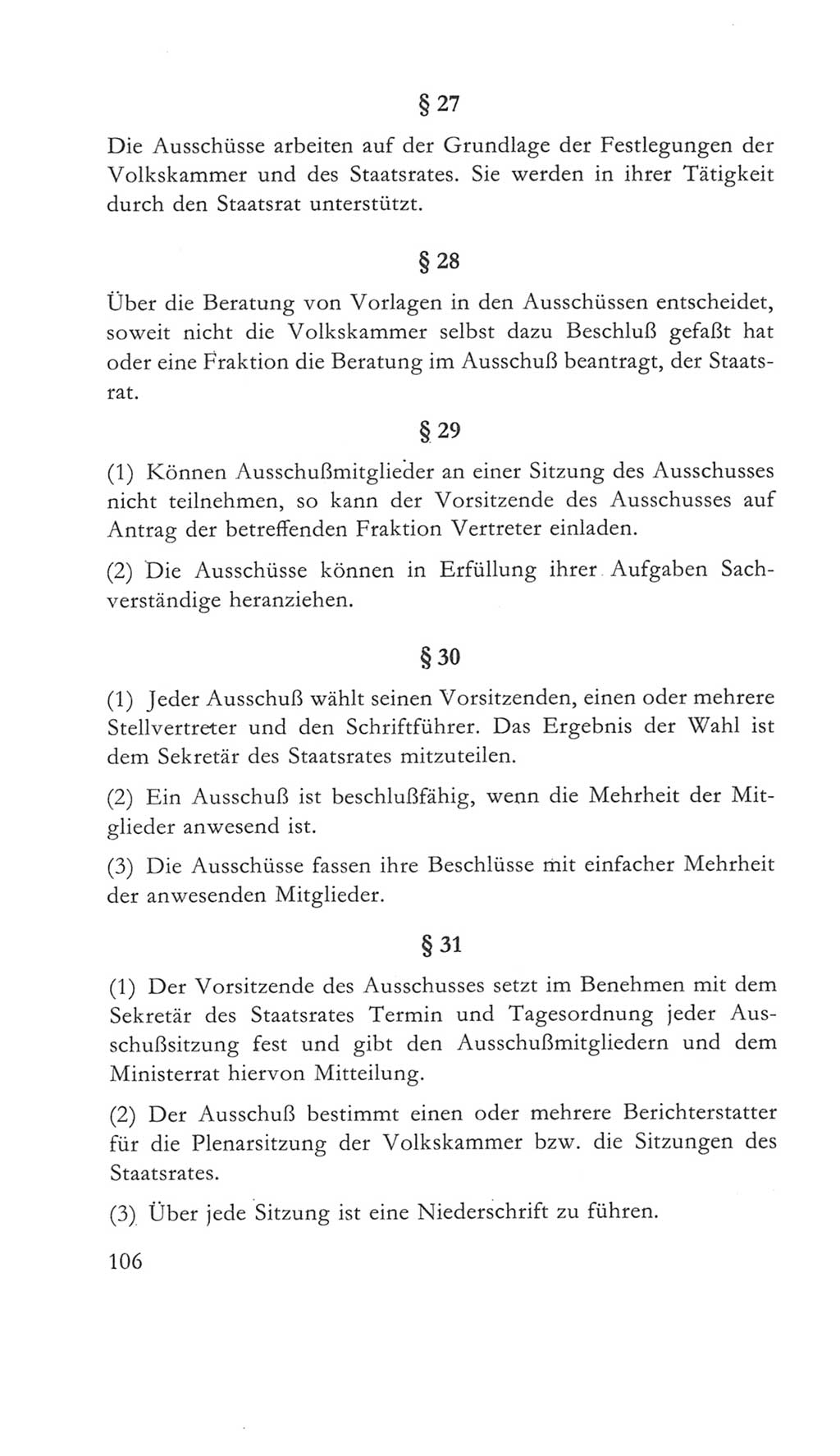 Volkskammer (VK) der Deutschen Demokratischen Republik (DDR) 5. Wahlperiode 1967-1971, Seite 106 (VK. DDR 5. WP. 1967-1971, S. 106)