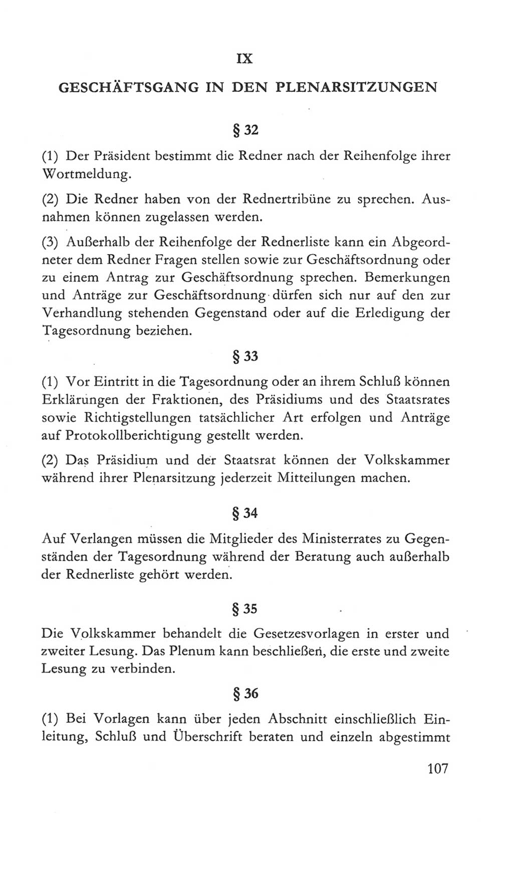 Volkskammer (VK) der Deutschen Demokratischen Republik (DDR) 5. Wahlperiode 1967-1971, Seite 107 (VK. DDR 5. WP. 1967-1971, S. 107)