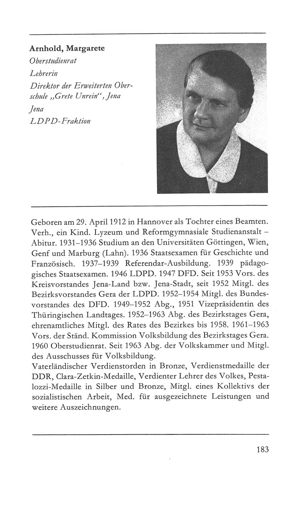 Volkskammer (VK) der Deutschen Demokratischen Republik (DDR) 5. Wahlperiode 1967-1971, Seite 183 (VK. DDR 5. WP. 1967-1971, S. 183)
