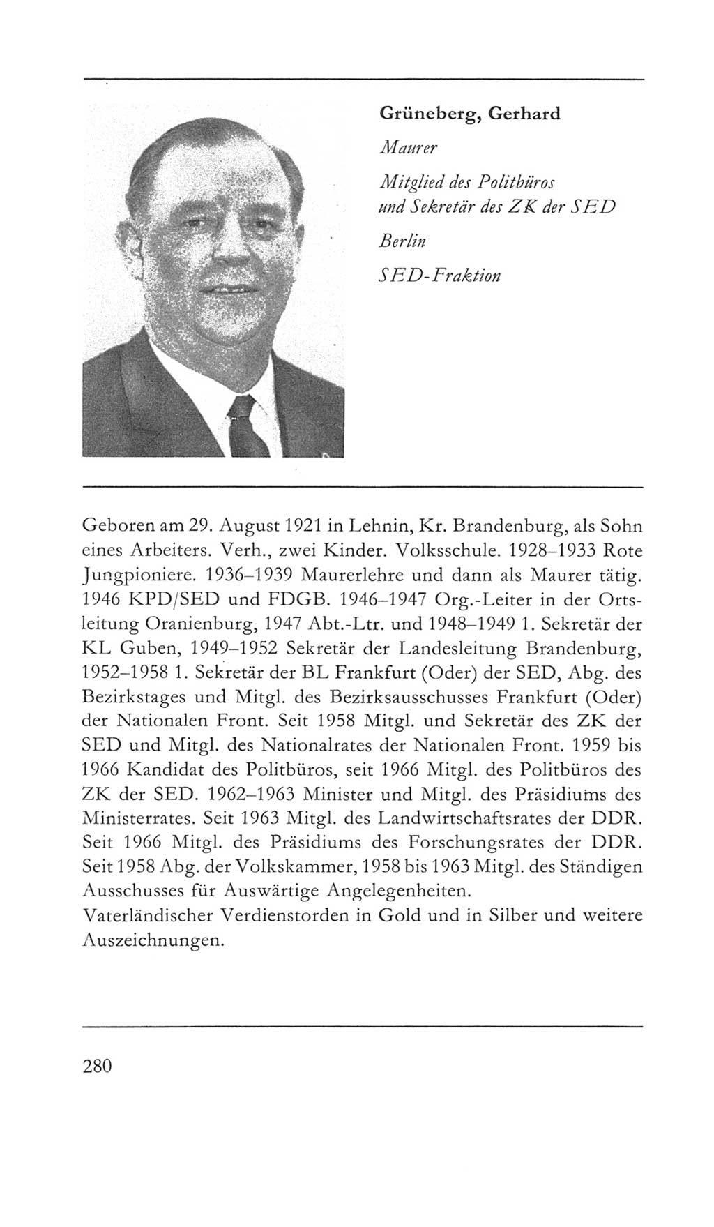Volkskammer (VK) der Deutschen Demokratischen Republik (DDR) 5. Wahlperiode 1967-1971, Seite 280 (VK. DDR 5. WP. 1967-1971, S. 280)
