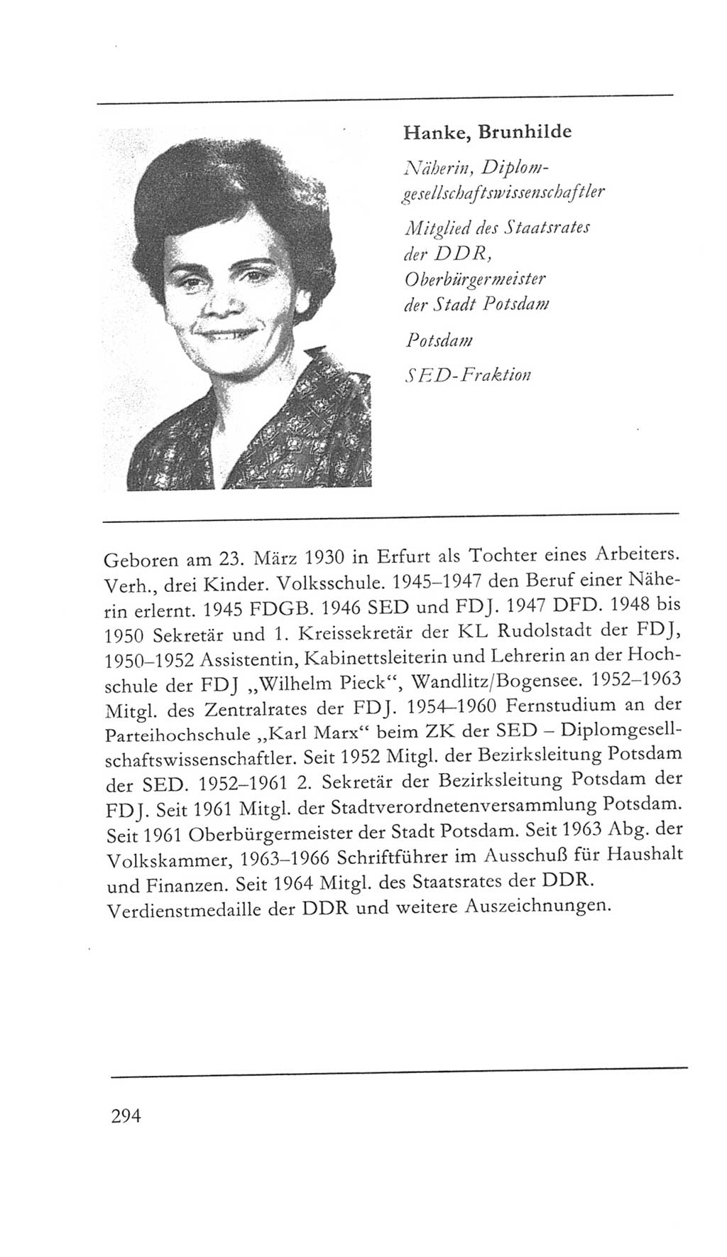 Volkskammer (VK) der Deutschen Demokratischen Republik (DDR) 5. Wahlperiode 1967-1971, Seite 294 (VK. DDR 5. WP. 1967-1971, S. 294)