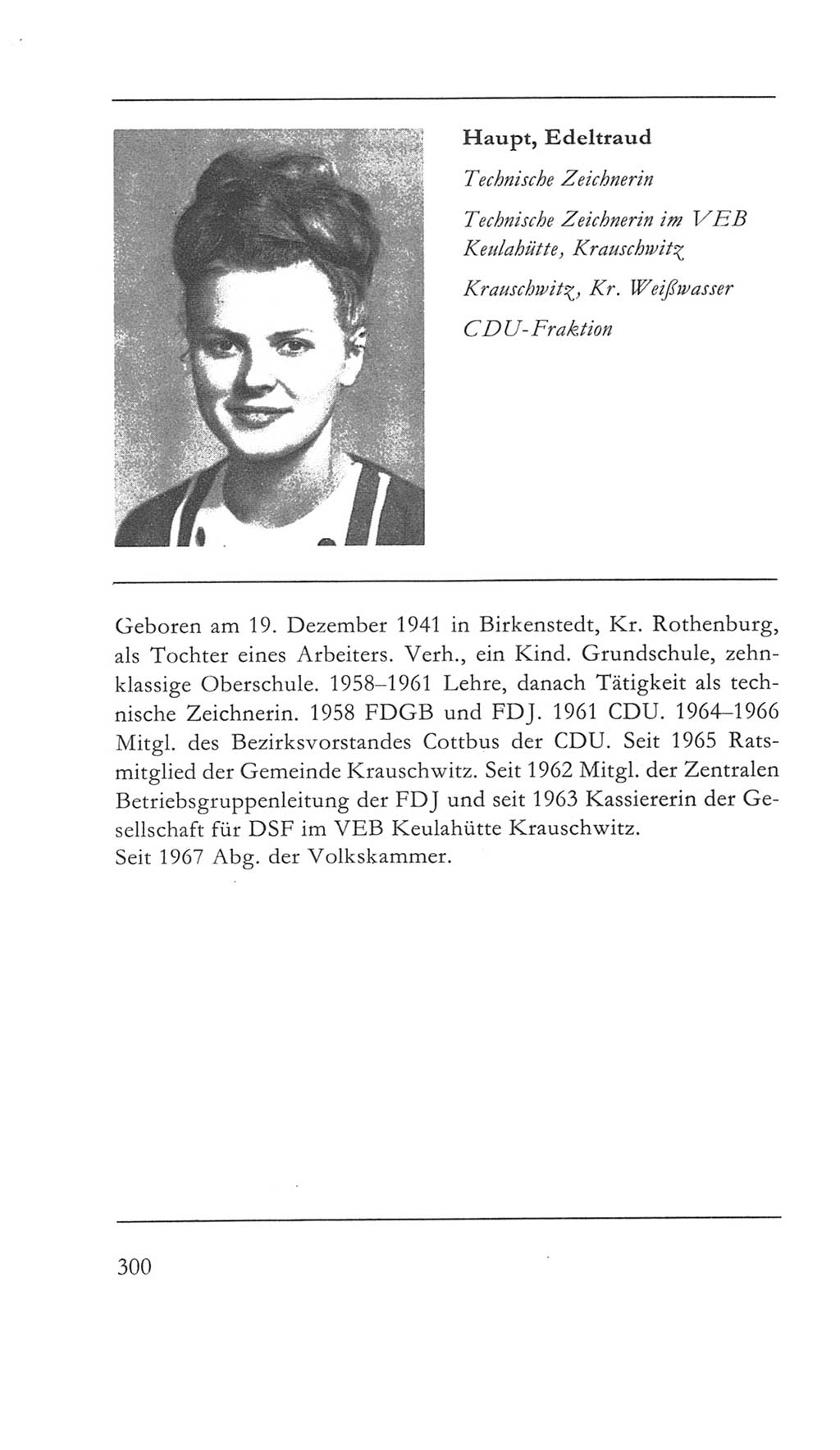 Volkskammer (VK) der Deutschen Demokratischen Republik (DDR) 5. Wahlperiode 1967-1971, Seite 300 (VK. DDR 5. WP. 1967-1971, S. 300)