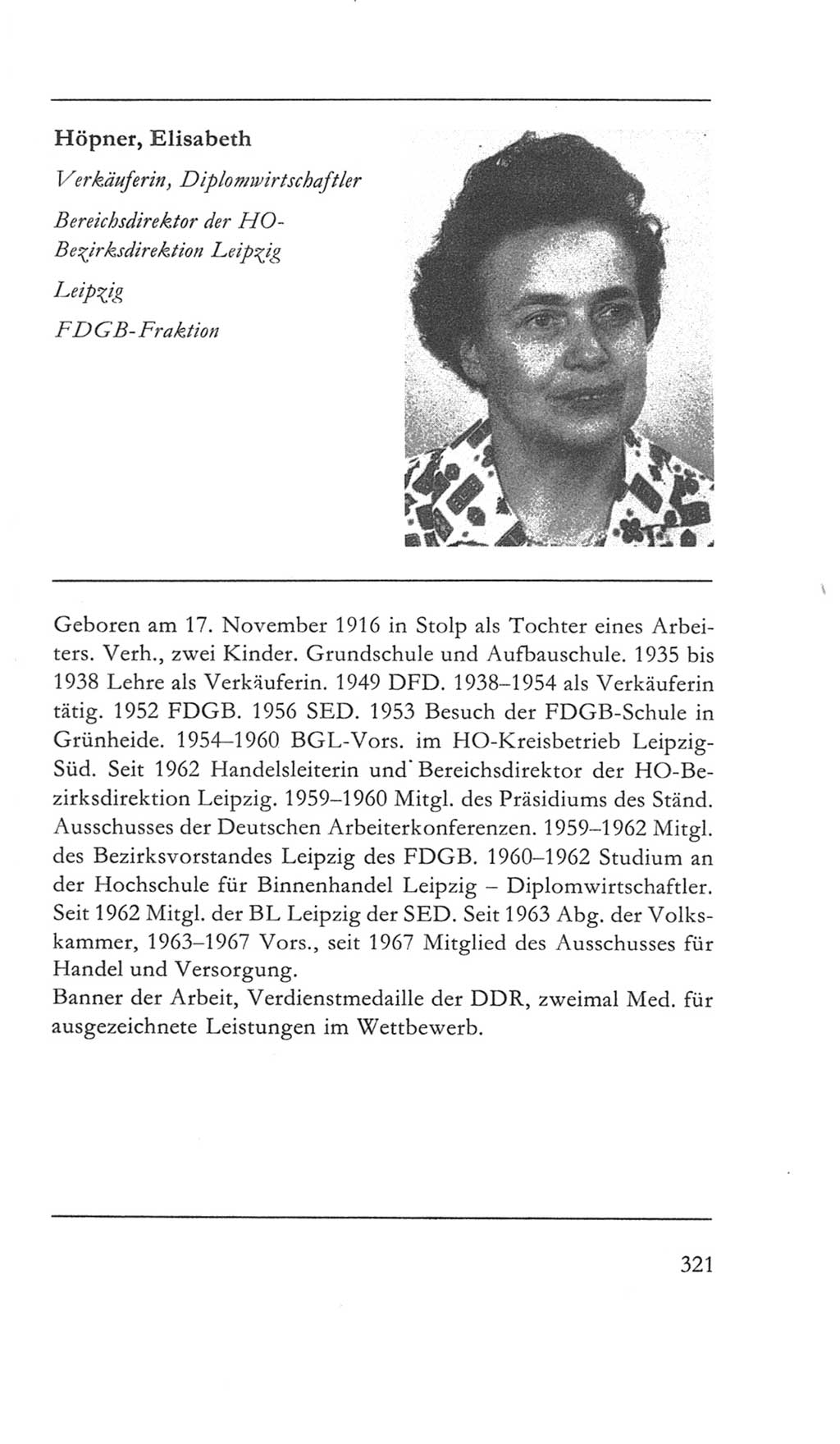 Volkskammer (VK) der Deutschen Demokratischen Republik (DDR) 5. Wahlperiode 1967-1971, Seite 321 (VK. DDR 5. WP. 1967-1971, S. 321)