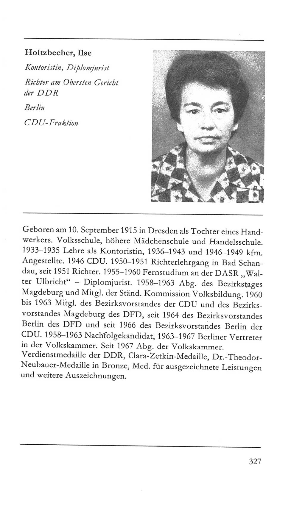 Volkskammer (VK) der Deutschen Demokratischen Republik (DDR) 5. Wahlperiode 1967-1971, Seite 327 (VK. DDR 5. WP. 1967-1971, S. 327)