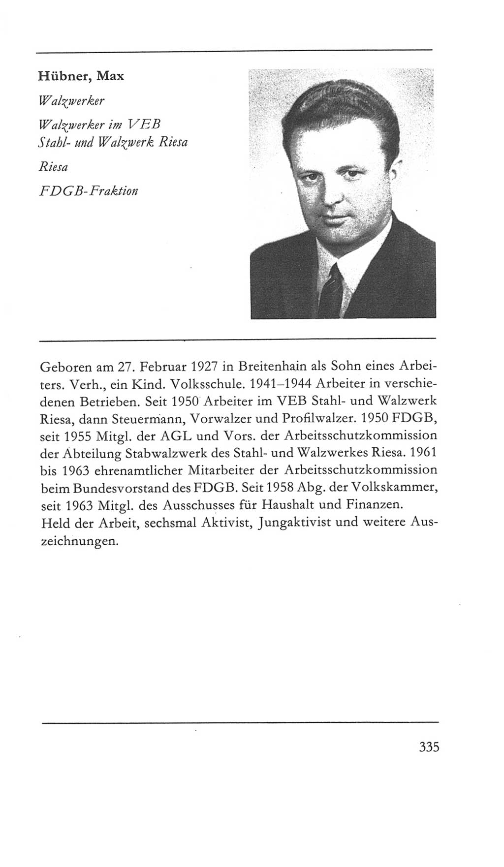 Volkskammer (VK) der Deutschen Demokratischen Republik (DDR) 5. Wahlperiode 1967-1971, Seite 335 (VK. DDR 5. WP. 1967-1971, S. 335)
