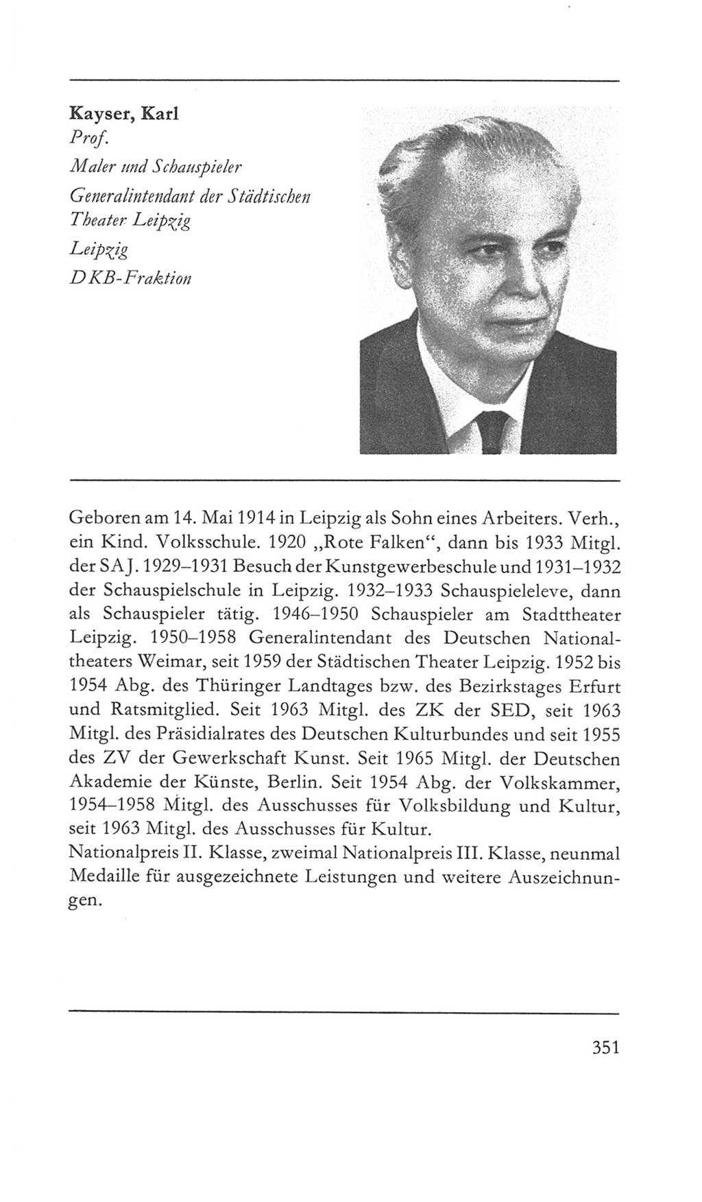 Volkskammer (VK) der Deutschen Demokratischen Republik (DDR) 5. Wahlperiode 1967-1971, Seite 351 (VK. DDR 5. WP. 1967-1971, S. 351)