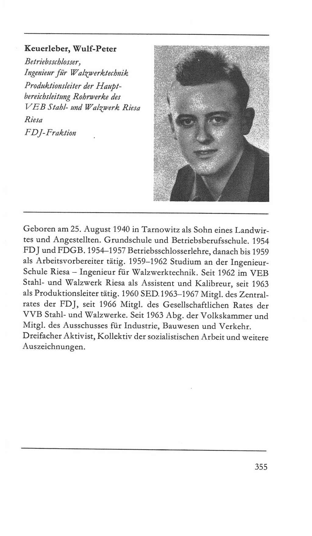 Volkskammer (VK) der Deutschen Demokratischen Republik (DDR) 5. Wahlperiode 1967-1971, Seite 355 (VK. DDR 5. WP. 1967-1971, S. 355)