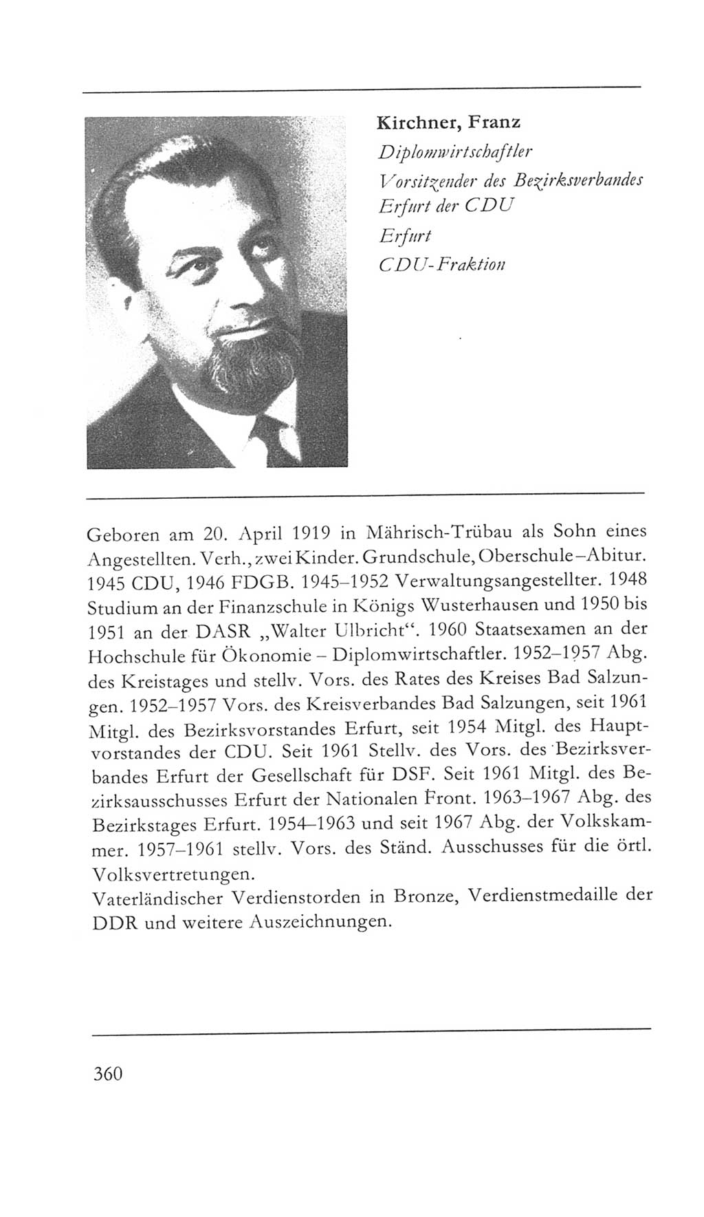 Volkskammer (VK) der Deutschen Demokratischen Republik (DDR) 5. Wahlperiode 1967-1971, Seite 360 (VK. DDR 5. WP. 1967-1971, S. 360)
