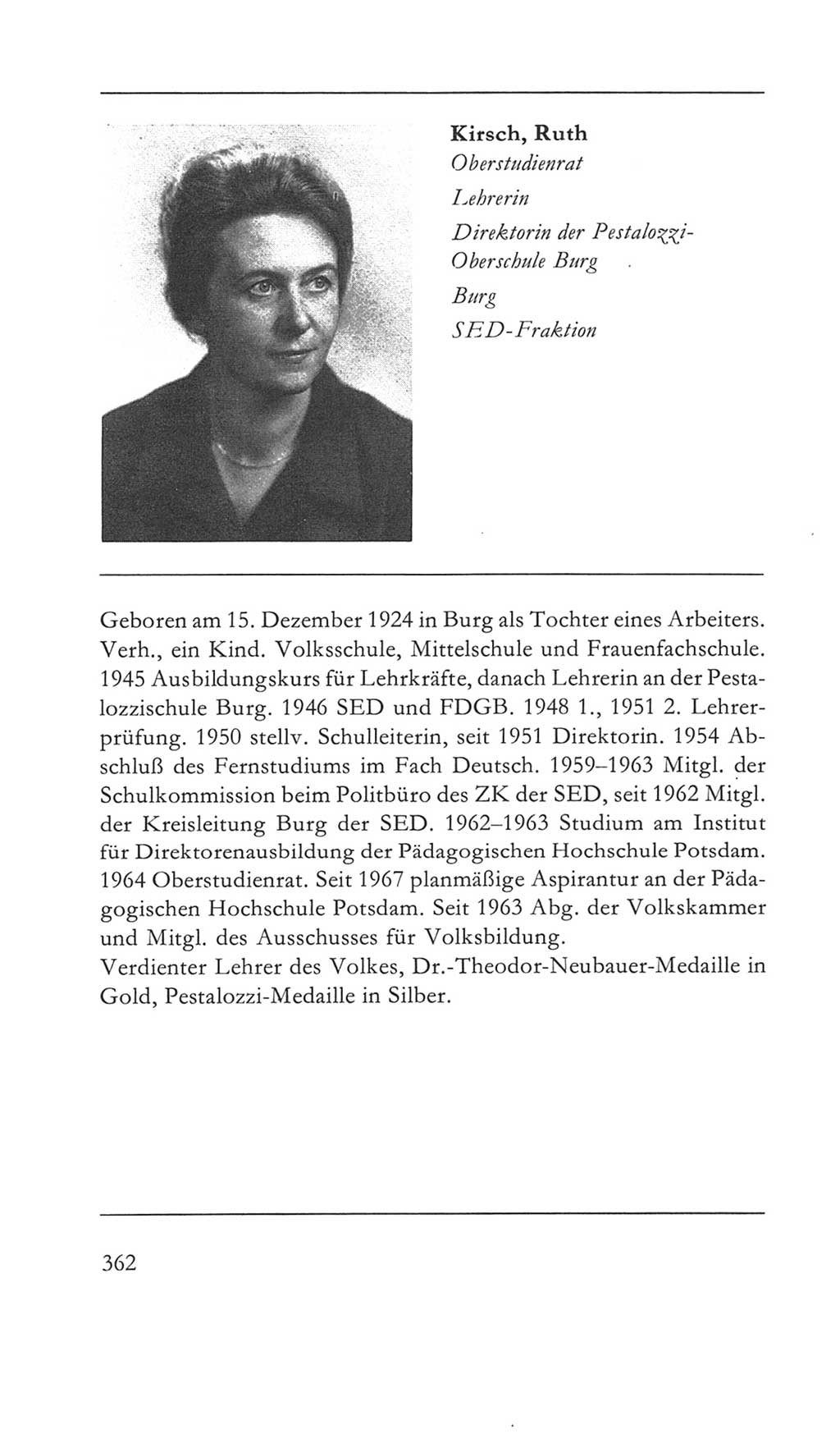 Volkskammer (VK) der Deutschen Demokratischen Republik (DDR) 5. Wahlperiode 1967-1971, Seite 362 (VK. DDR 5. WP. 1967-1971, S. 362)