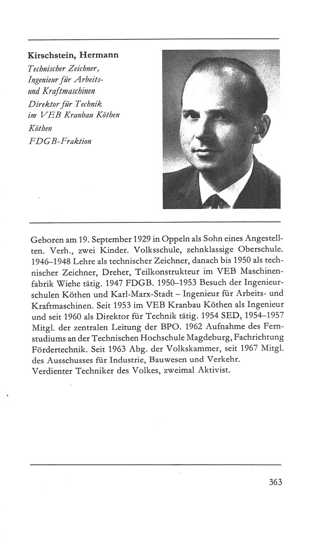 Volkskammer (VK) der Deutschen Demokratischen Republik (DDR) 5. Wahlperiode 1967-1971, Seite 363 (VK. DDR 5. WP. 1967-1971, S. 363)