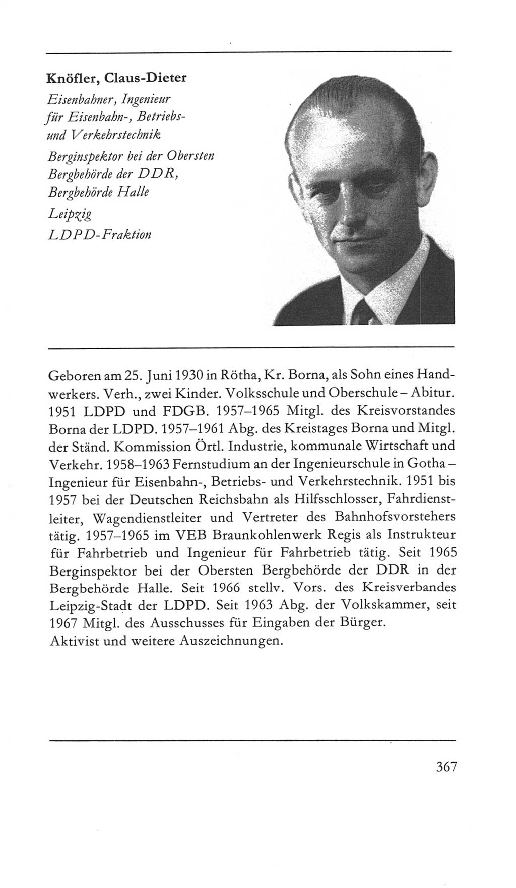 Volkskammer (VK) der Deutschen Demokratischen Republik (DDR) 5. Wahlperiode 1967-1971, Seite 367 (VK. DDR 5. WP. 1967-1971, S. 367)