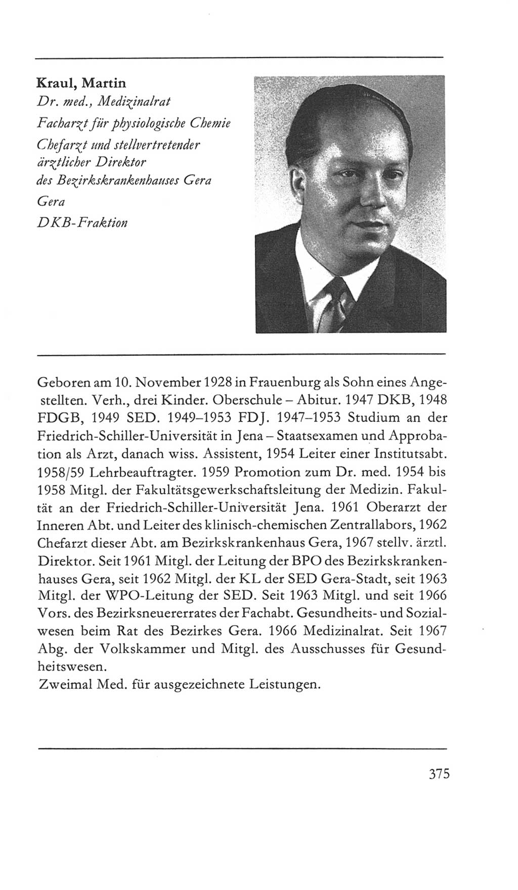 Volkskammer (VK) der Deutschen Demokratischen Republik (DDR) 5. Wahlperiode 1967-1971, Seite 375 (VK. DDR 5. WP. 1967-1971, S. 375)