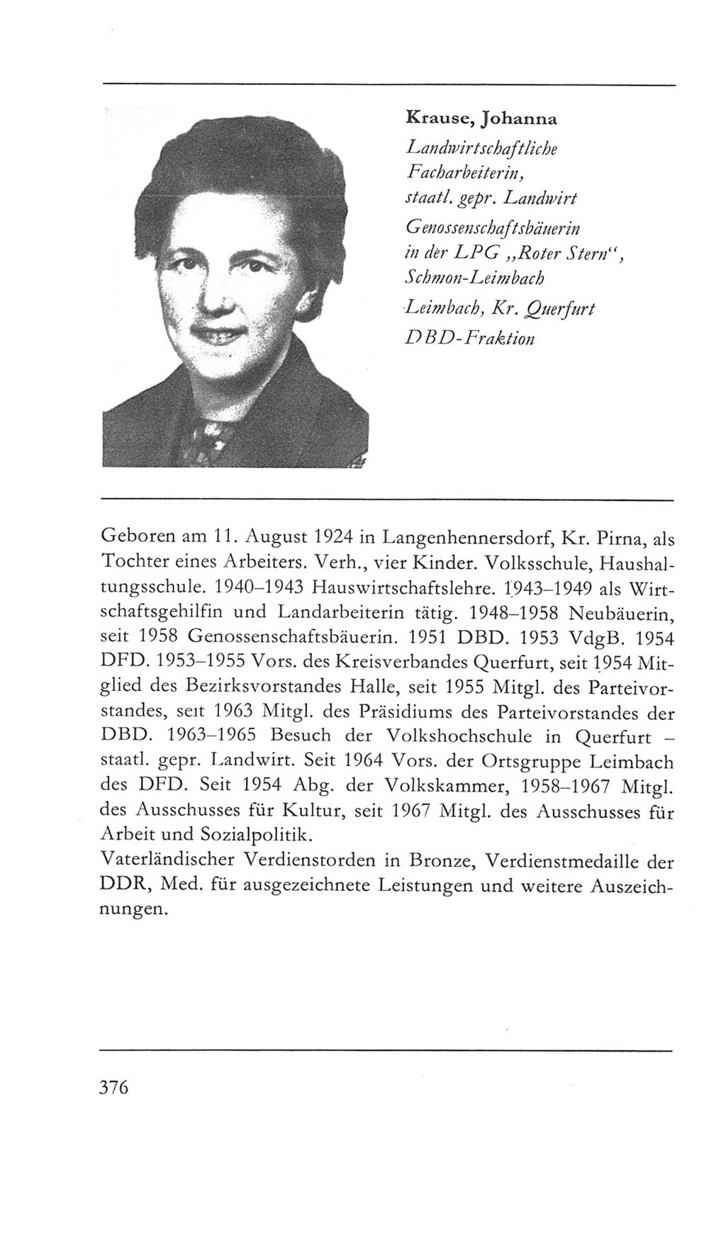 Volkskammer (VK) der Deutschen Demokratischen Republik (DDR) 5. Wahlperiode 1967-1971, Seite 376 (VK. DDR 5. WP. 1967-1971, S. 376)