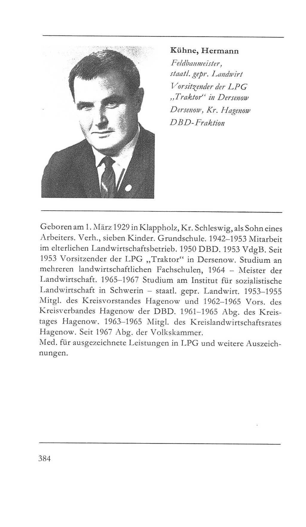 Volkskammer (VK) der Deutschen Demokratischen Republik (DDR) 5. Wahlperiode 1967-1971, Seite 384 (VK. DDR 5. WP. 1967-1971, S. 384)