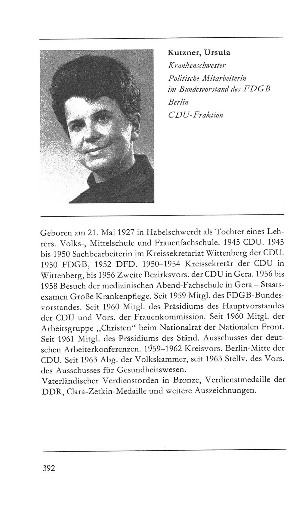 Volkskammer (VK) der Deutschen Demokratischen Republik (DDR) 5. Wahlperiode 1967-1971, Seite 392 (VK. DDR 5. WP. 1967-1971, S. 392)