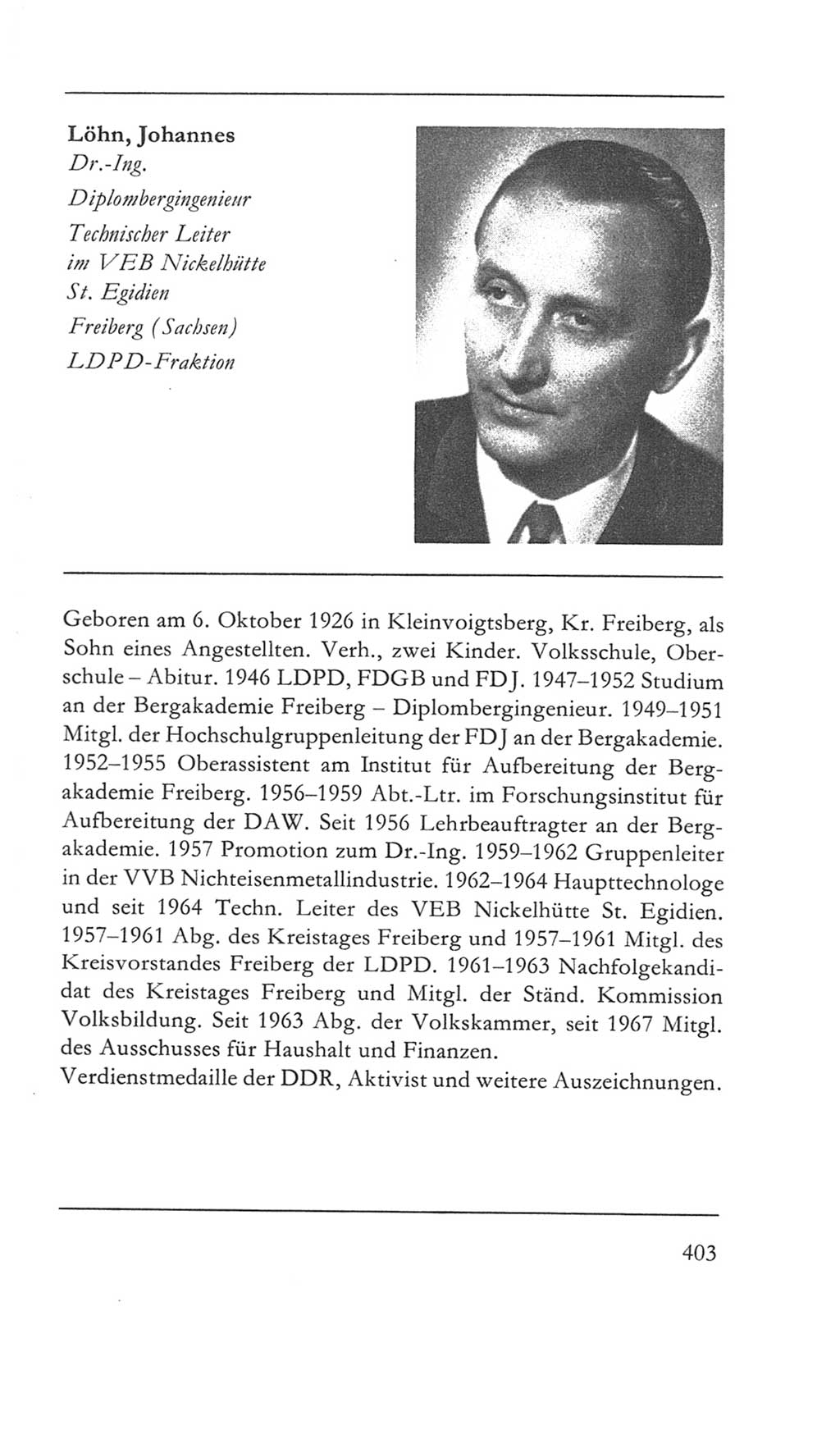 Volkskammer (VK) der Deutschen Demokratischen Republik (DDR) 5. Wahlperiode 1967-1971, Seite 403 (VK. DDR 5. WP. 1967-1971, S. 403)