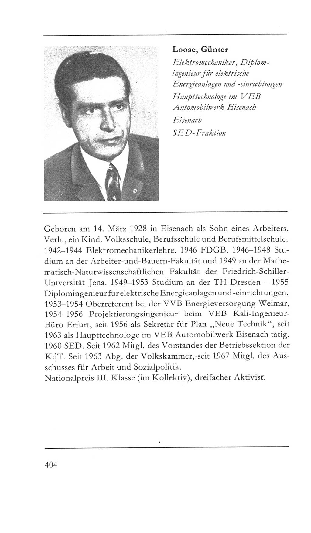Volkskammer (VK) der Deutschen Demokratischen Republik (DDR) 5. Wahlperiode 1967-1971, Seite 404 (VK. DDR 5. WP. 1967-1971, S. 404)