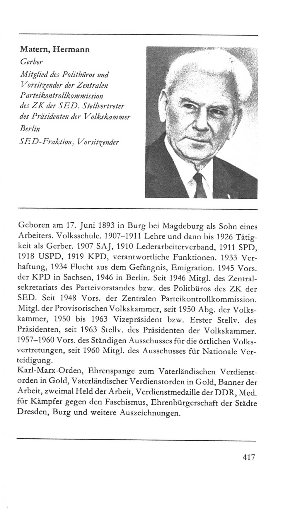 Volkskammer (VK) der Deutschen Demokratischen Republik (DDR) 5. Wahlperiode 1967-1971, Seite 417 (VK. DDR 5. WP. 1967-1971, S. 417)