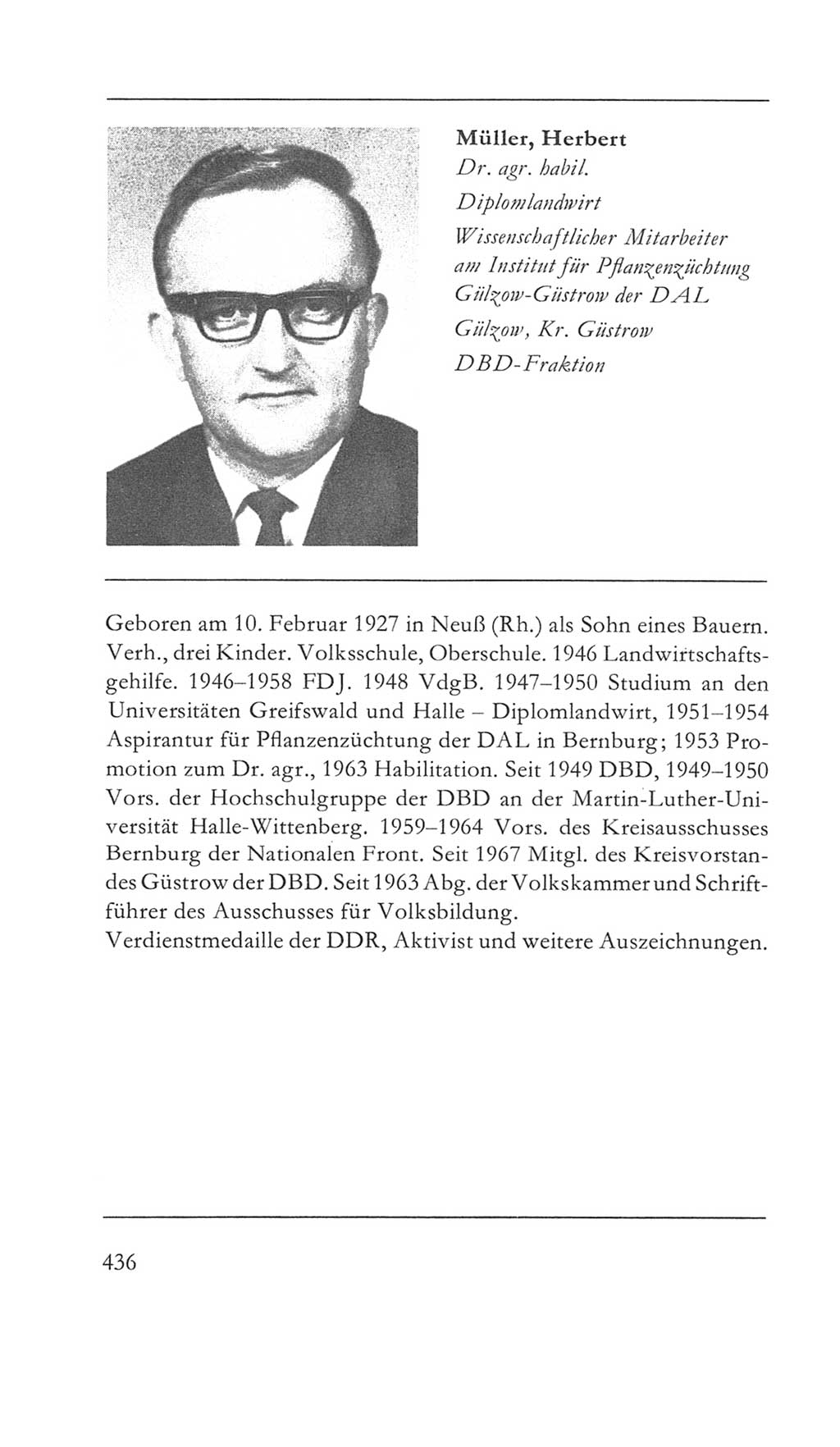 Volkskammer (VK) der Deutschen Demokratischen Republik (DDR) 5. Wahlperiode 1967-1971, Seite 436 (VK. DDR 5. WP. 1967-1971, S. 436)