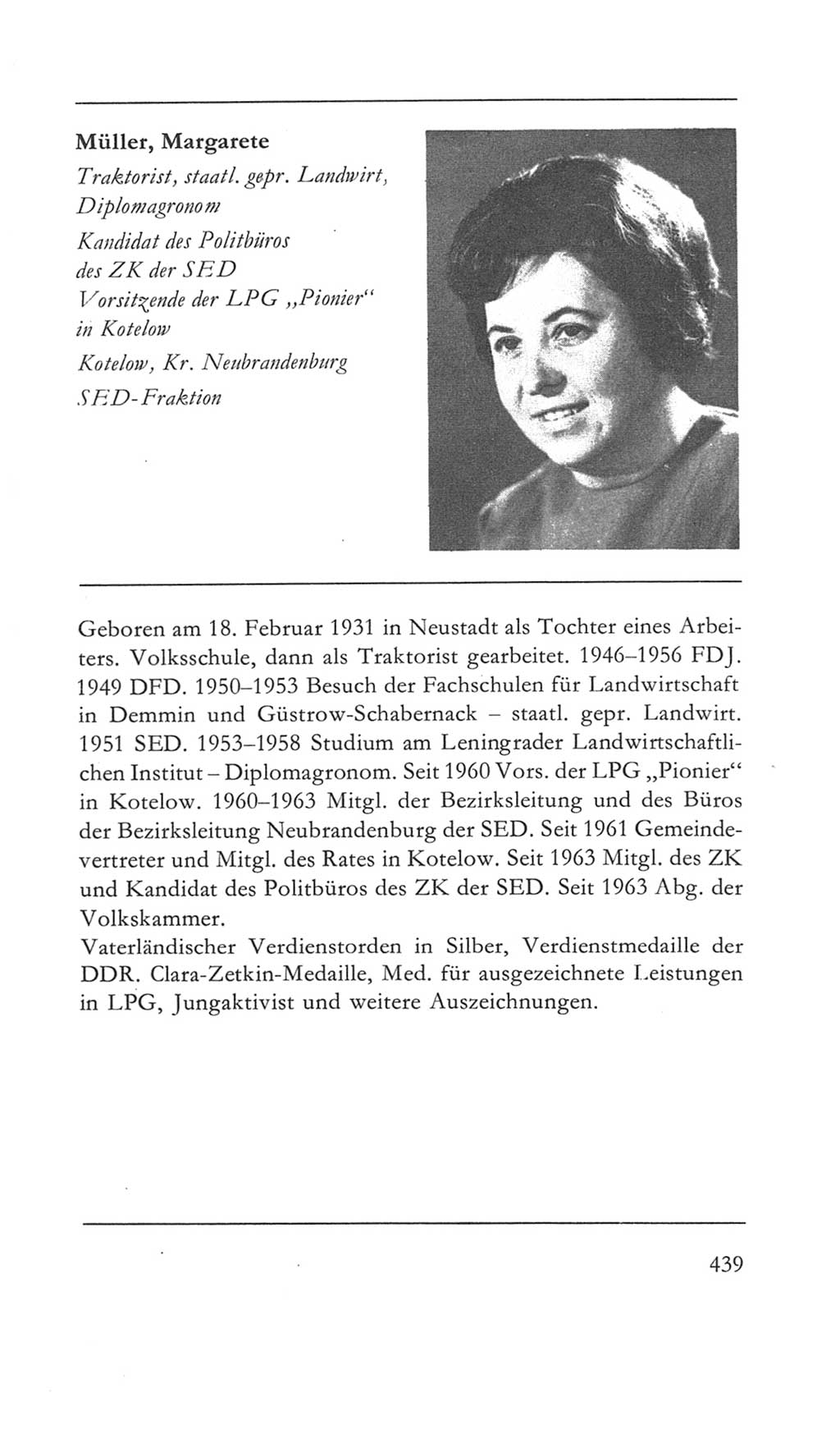 Volkskammer (VK) der Deutschen Demokratischen Republik (DDR) 5. Wahlperiode 1967-1971, Seite 439 (VK. DDR 5. WP. 1967-1971, S. 439)