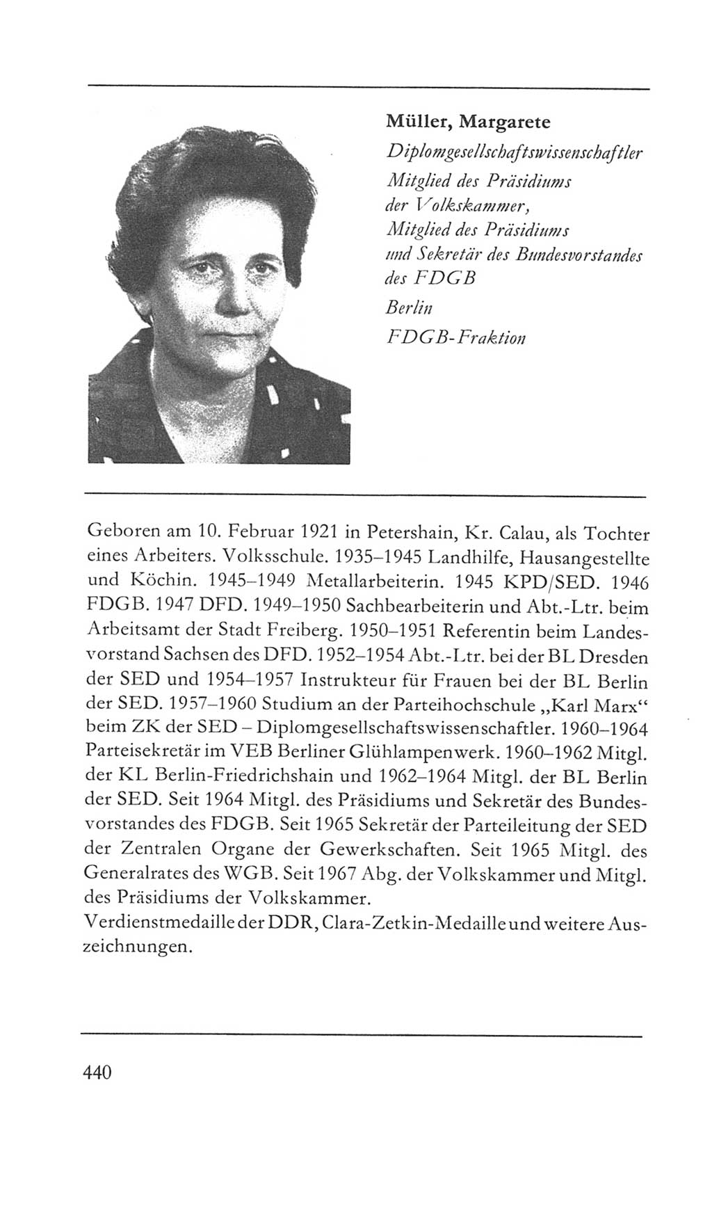 Volkskammer (VK) der Deutschen Demokratischen Republik (DDR) 5. Wahlperiode 1967-1971, Seite 440 (VK. DDR 5. WP. 1967-1971, S. 440)