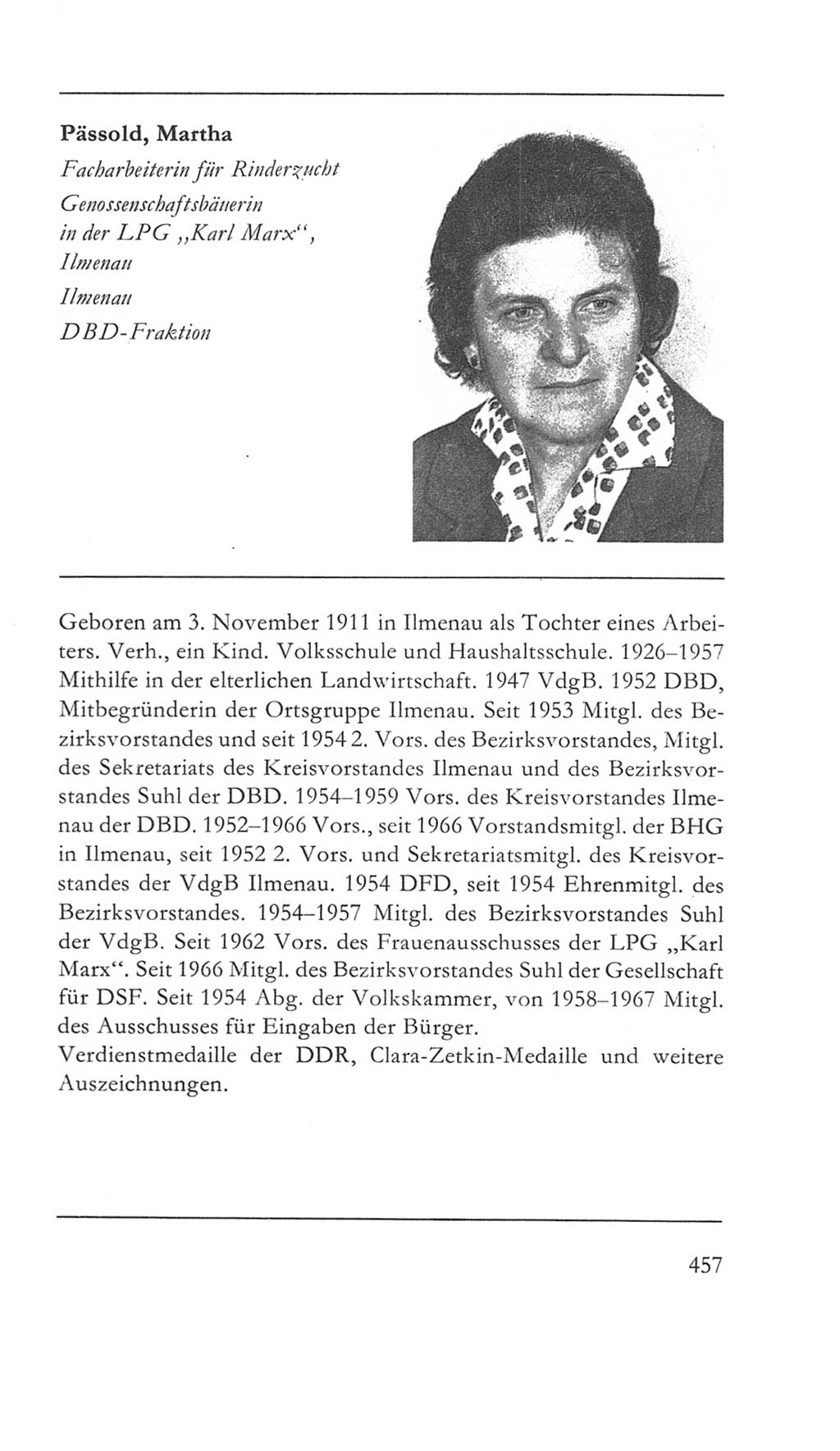 Volkskammer (VK) der Deutschen Demokratischen Republik (DDR) 5. Wahlperiode 1967-1971, Seite 457 (VK. DDR 5. WP. 1967-1971, S. 457)