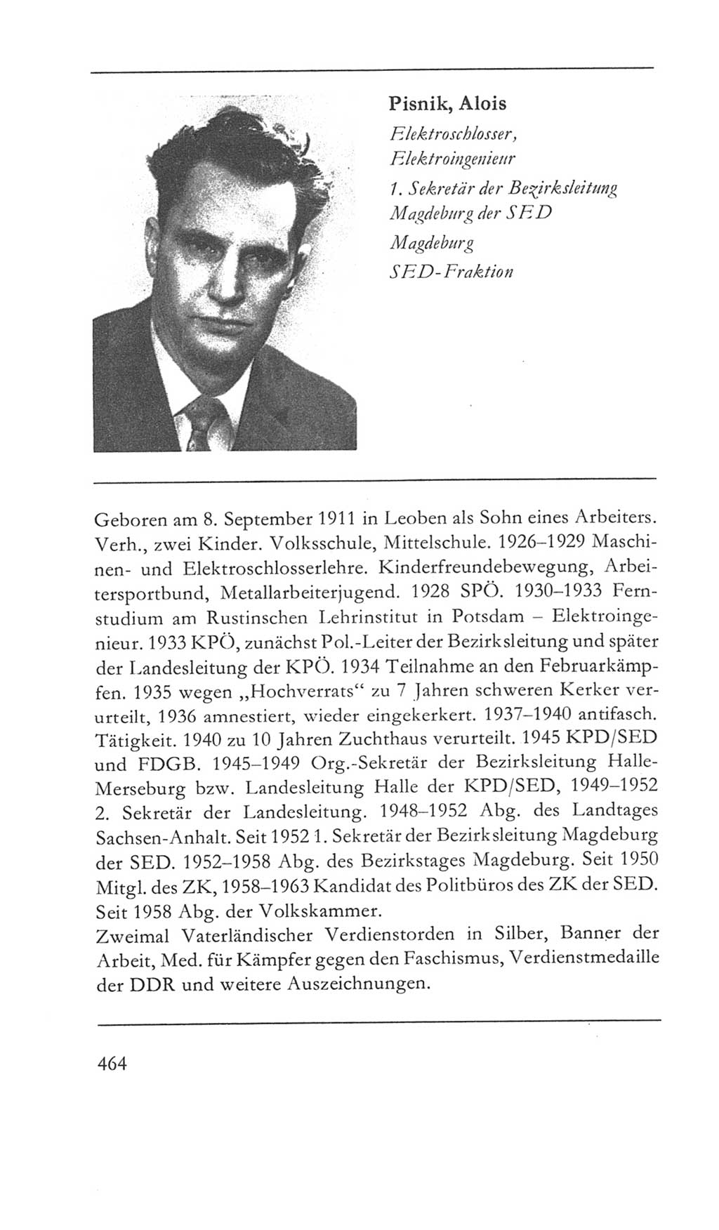 Volkskammer (VK) der Deutschen Demokratischen Republik (DDR) 5. Wahlperiode 1967-1971, Seite 464 (VK. DDR 5. WP. 1967-1971, S. 464)