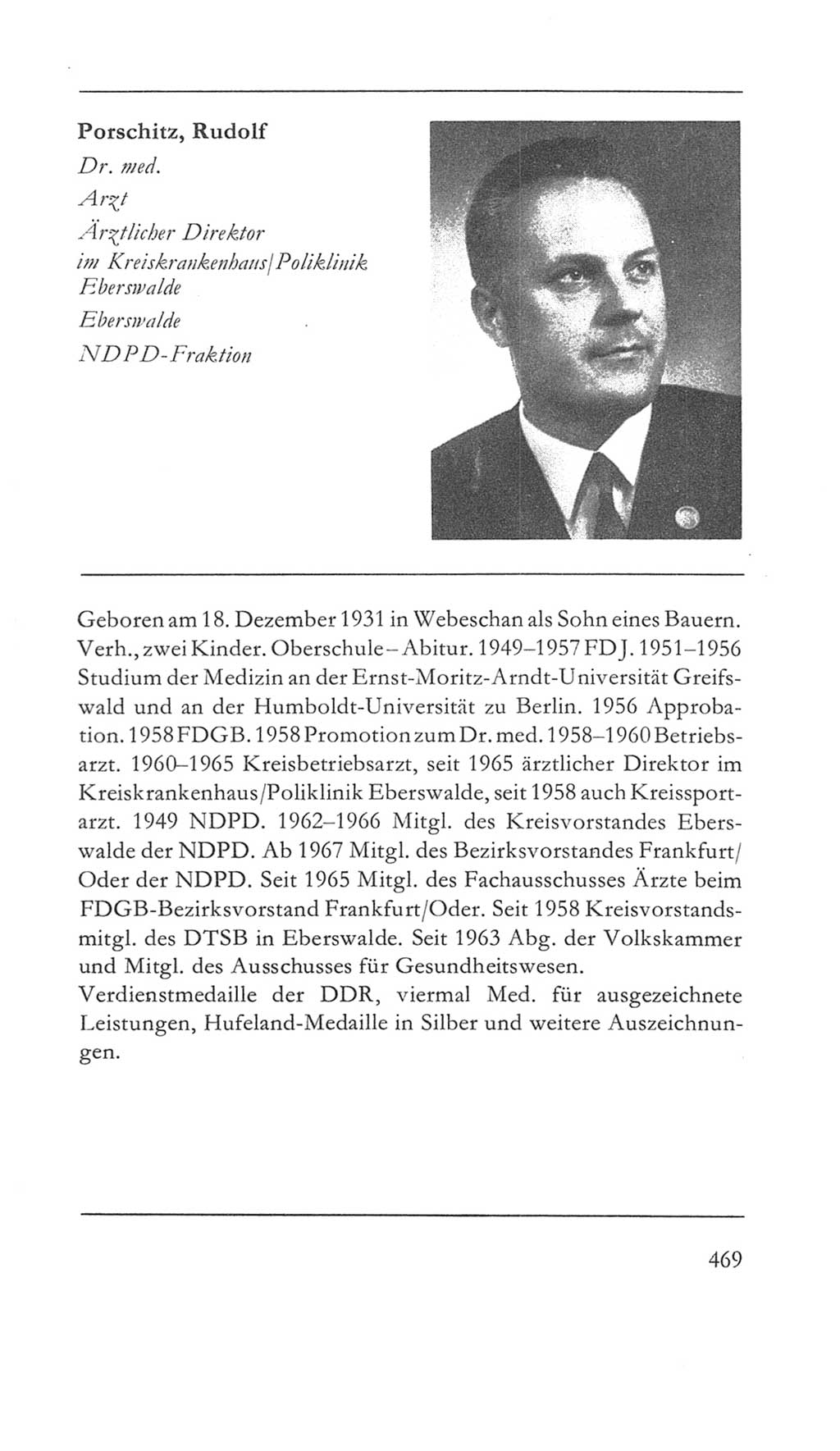 Volkskammer (VK) der Deutschen Demokratischen Republik (DDR) 5. Wahlperiode 1967-1971, Seite 469 (VK. DDR 5. WP. 1967-1971, S. 469)
