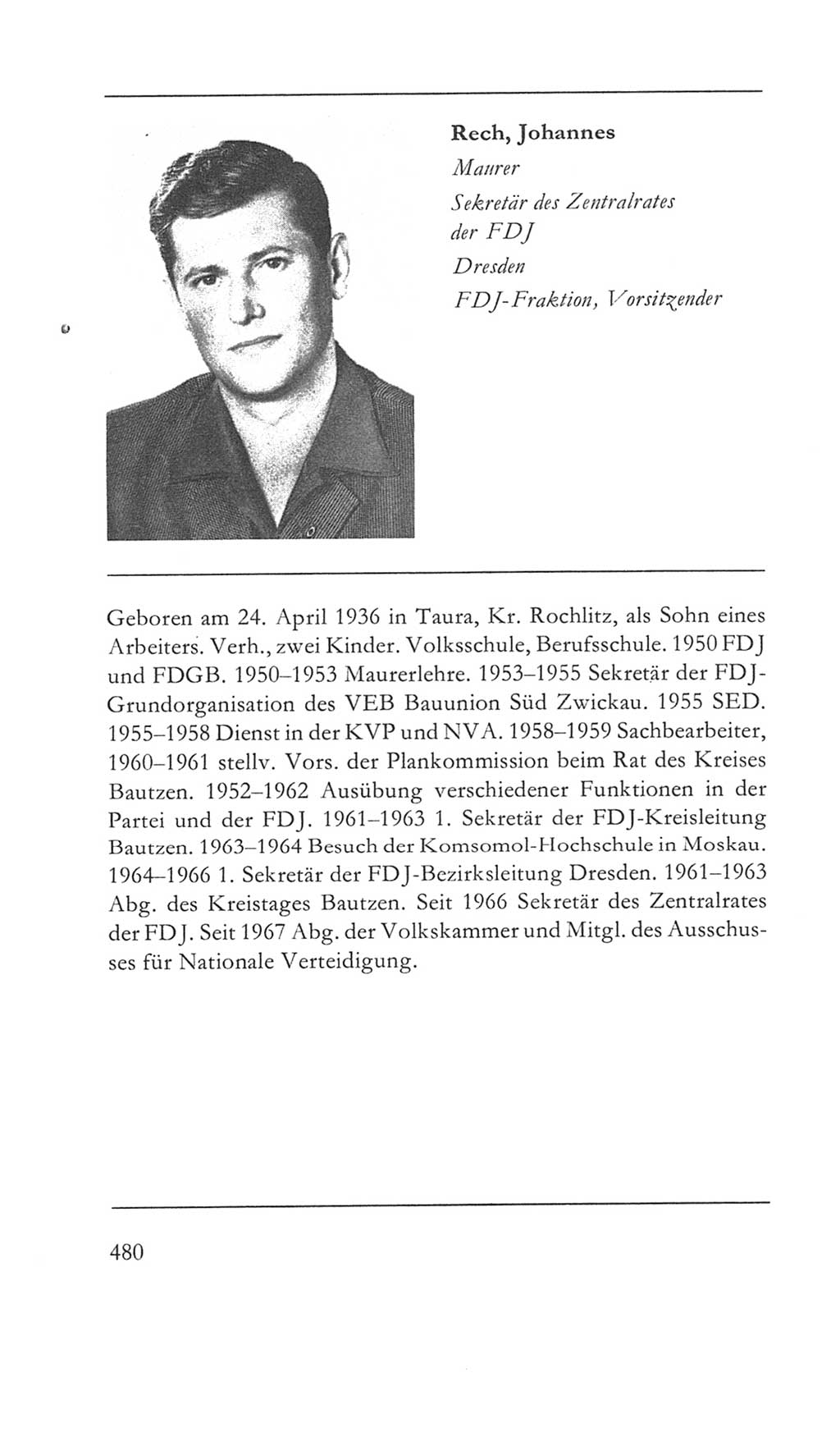 Volkskammer (VK) der Deutschen Demokratischen Republik (DDR) 5. Wahlperiode 1967-1971, Seite 480 (VK. DDR 5. WP. 1967-1971, S. 480)