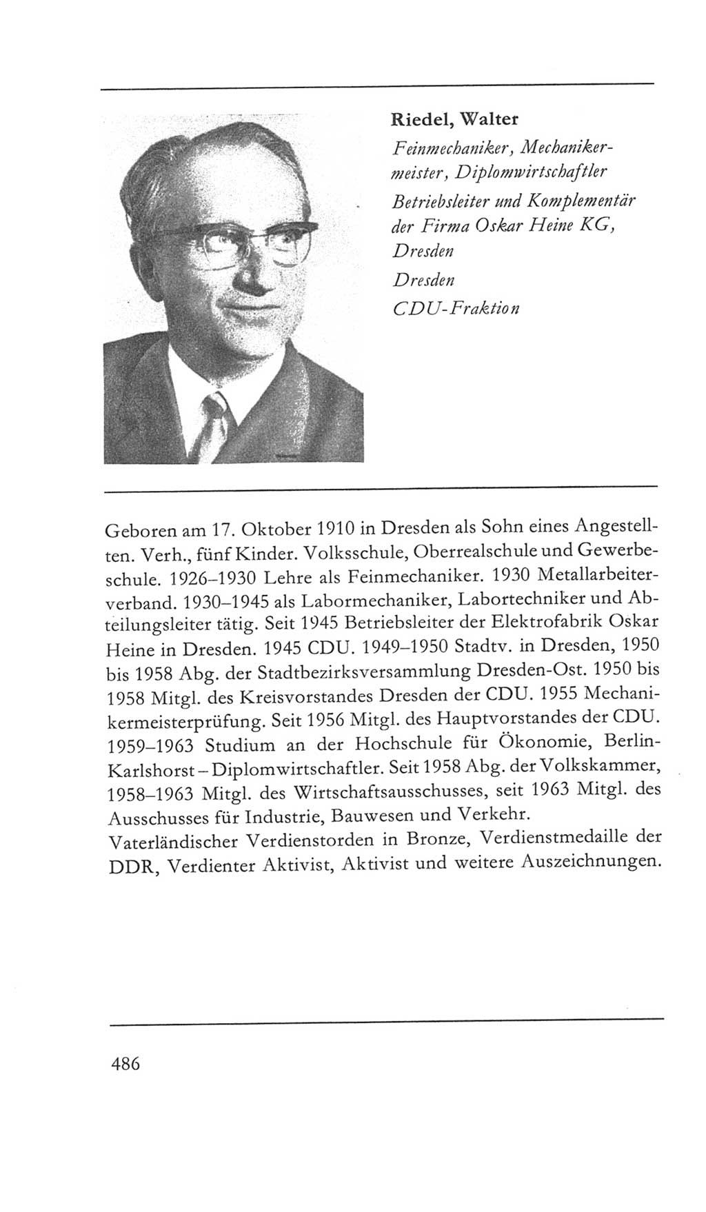 Volkskammer (VK) der Deutschen Demokratischen Republik (DDR) 5. Wahlperiode 1967-1971, Seite 486 (VK. DDR 5. WP. 1967-1971, S. 486)