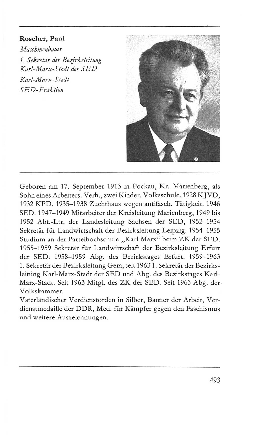 Volkskammer (VK) der Deutschen Demokratischen Republik (DDR) 5. Wahlperiode 1967-1971, Seite 493 (VK. DDR 5. WP. 1967-1971, S. 493)
