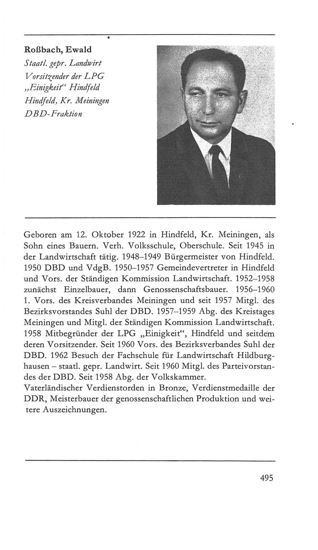 Volkskammer (VK) der Deutschen Demokratischen Republik (DDR) 5. Wahlperiode 1967-1971, Seite 495 (VK. DDR 5. WP. 1967-1971, S. 495)