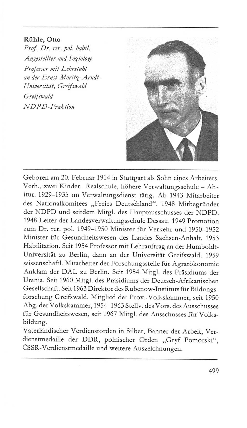 Volkskammer (VK) der Deutschen Demokratischen Republik (DDR) 5. Wahlperiode 1967-1971, Seite 499 (VK. DDR 5. WP. 1967-1971, S. 499)