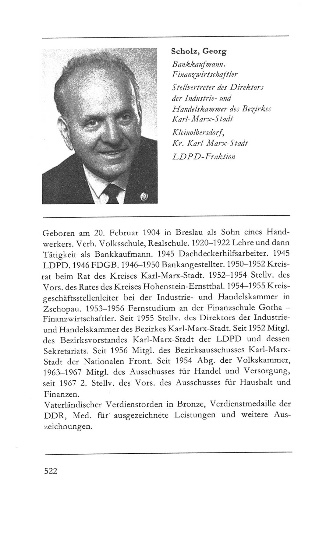 Volkskammer (VK) der Deutschen Demokratischen Republik (DDR) 5. Wahlperiode 1967-1971, Seite 522 (VK. DDR 5. WP. 1967-1971, S. 522)