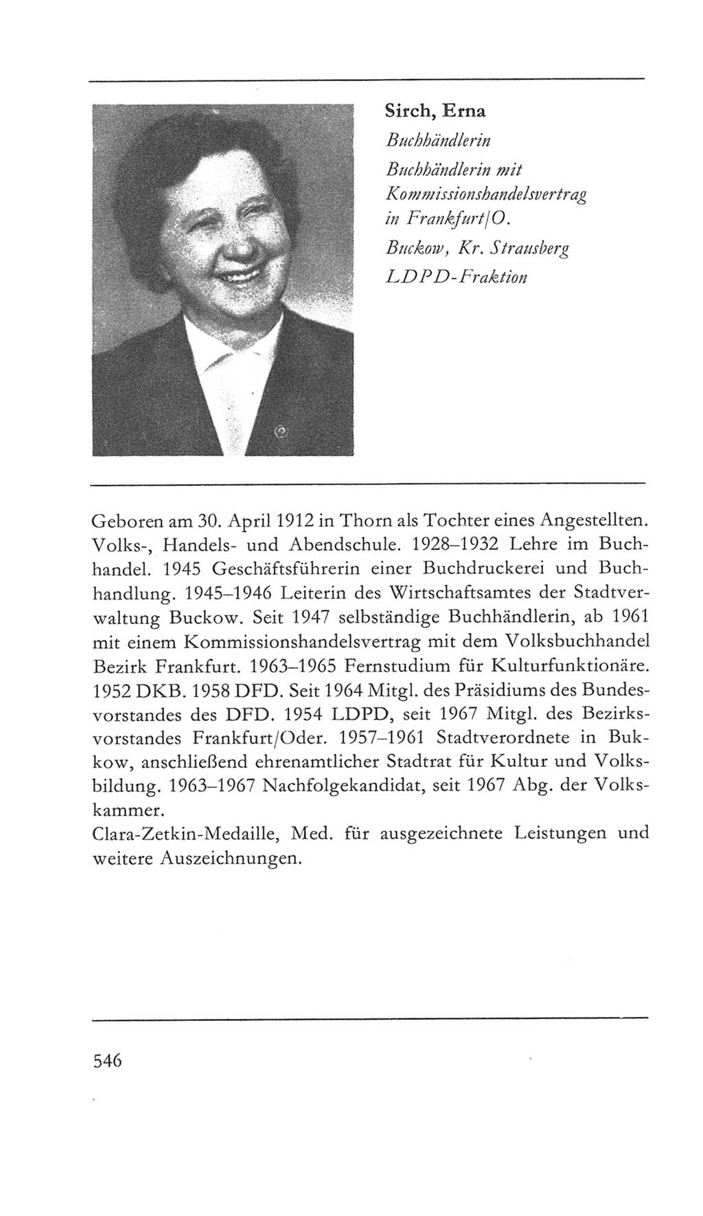 Volkskammer (VK) der Deutschen Demokratischen Republik (DDR) 5. Wahlperiode 1967-1971, Seite 546 (VK. DDR 5. WP. 1967-1971, S. 546)