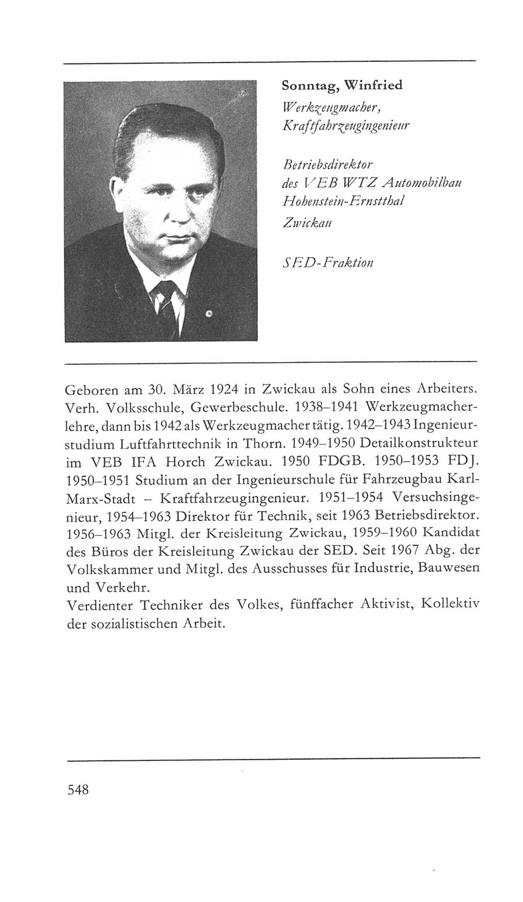 Volkskammer (VK) der Deutschen Demokratischen Republik (DDR) 5. Wahlperiode 1967-1971, Seite 548 (VK. DDR 5. WP. 1967-1971, S. 548)