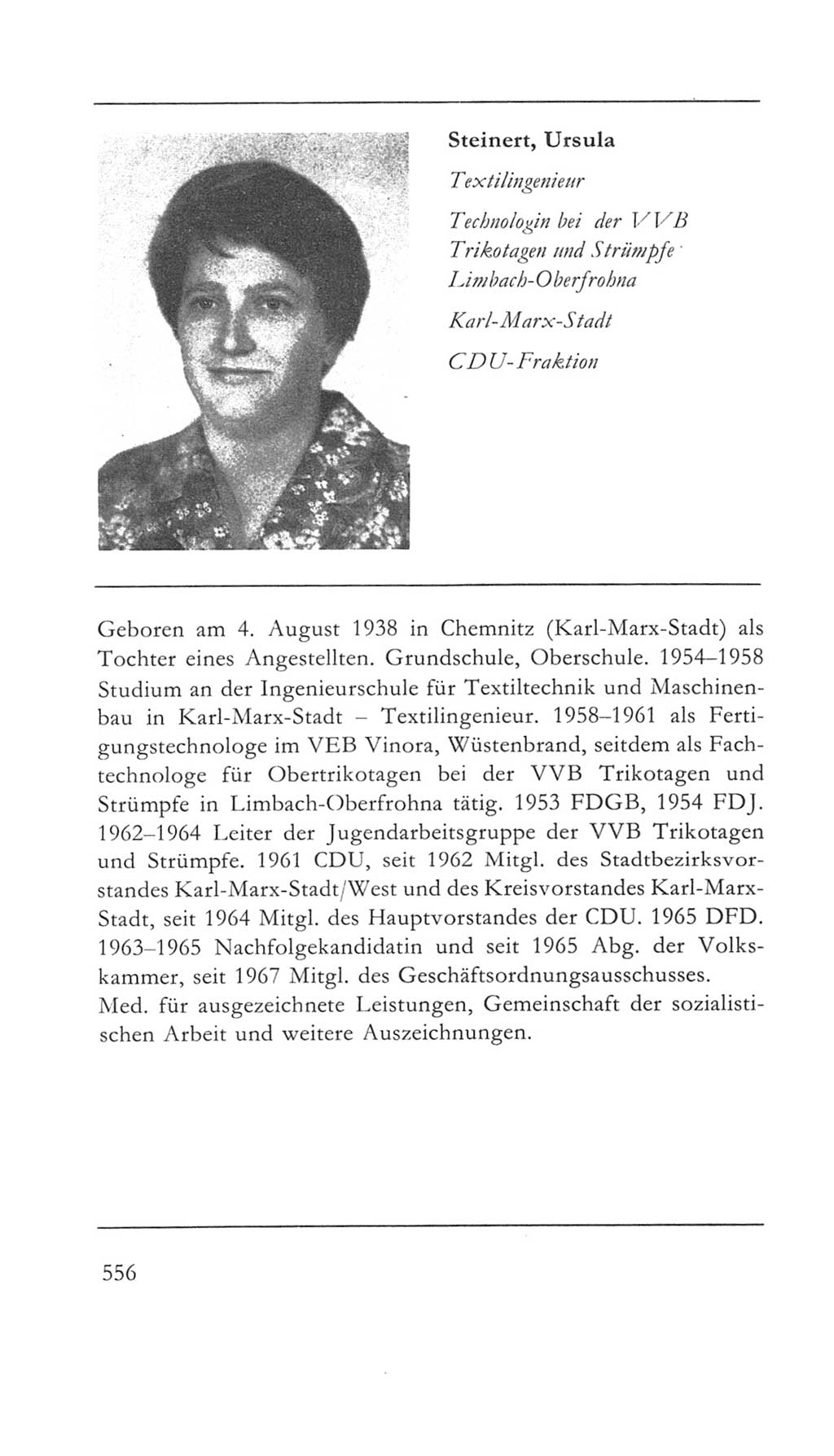 Volkskammer (VK) der Deutschen Demokratischen Republik (DDR) 5. Wahlperiode 1967-1971, Seite 556 (VK. DDR 5. WP. 1967-1971, S. 556)