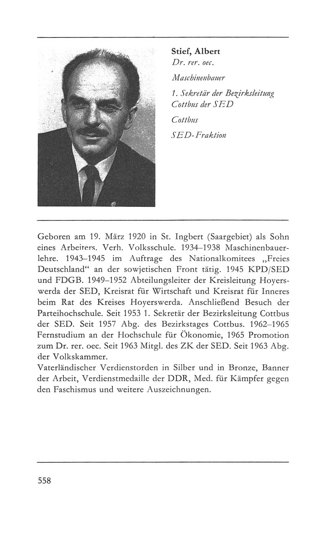 Volkskammer (VK) der Deutschen Demokratischen Republik (DDR) 5. Wahlperiode 1967-1971, Seite 558 (VK. DDR 5. WP. 1967-1971, S. 558)