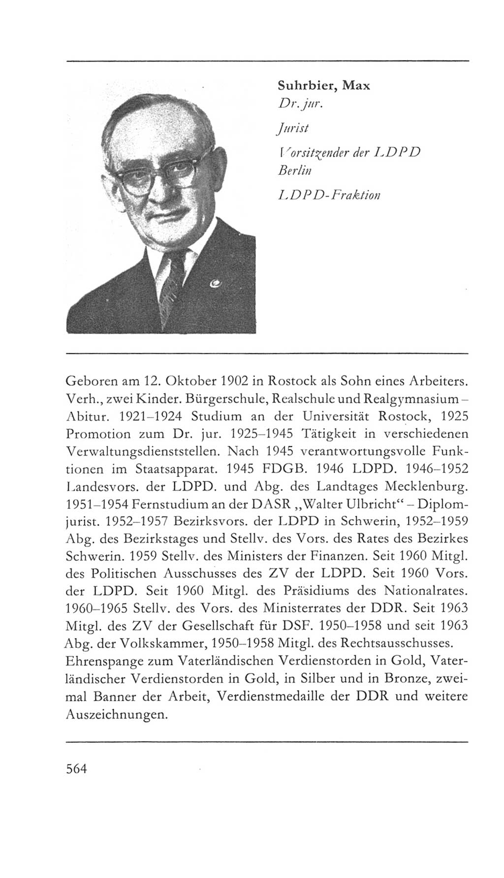 Volkskammer (VK) der Deutschen Demokratischen Republik (DDR) 5. Wahlperiode 1967-1971, Seite 564 (VK. DDR 5. WP. 1967-1971, S. 564)